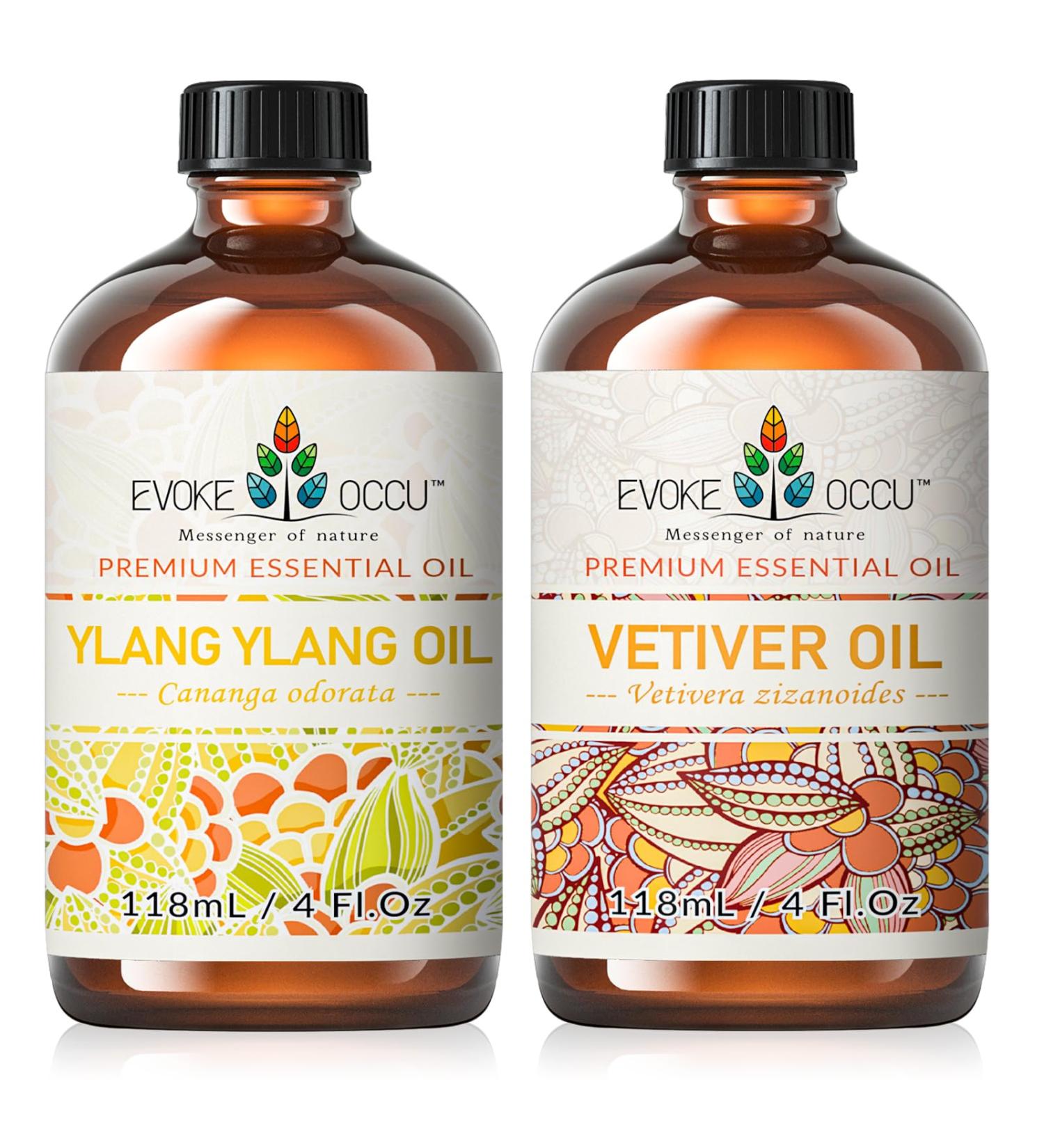 EVOKE OCCU Ylang Ylang Essential Oil and Vetiver Essential Oil - 4 Fl Oz - Buy Online on GoSupps.com