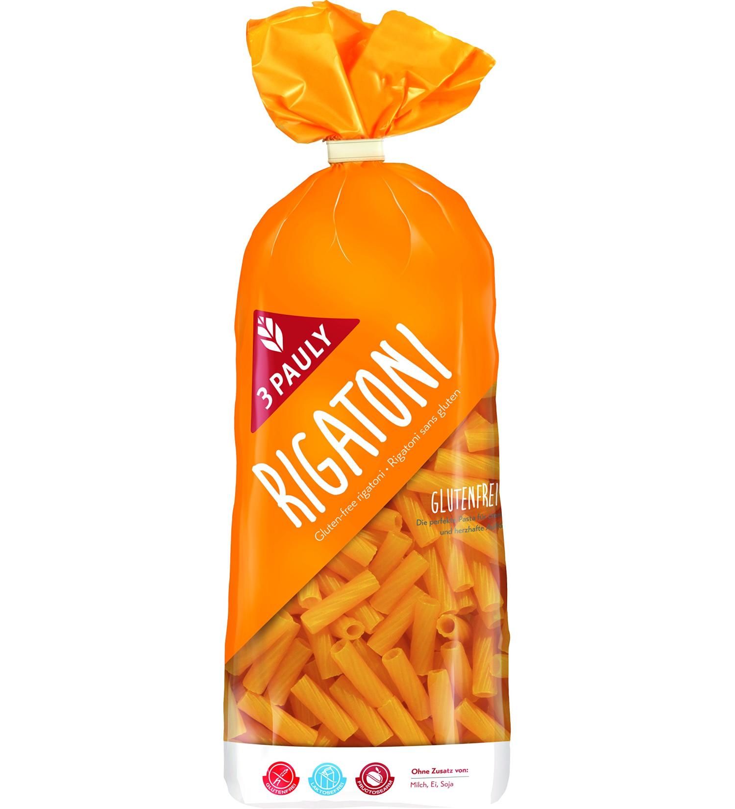  3PAULY Pauly Rigatoni Set of 5 packs of 500 g egg-free gluten-free 5 x 500 g - Buy Online on GoSupps.com