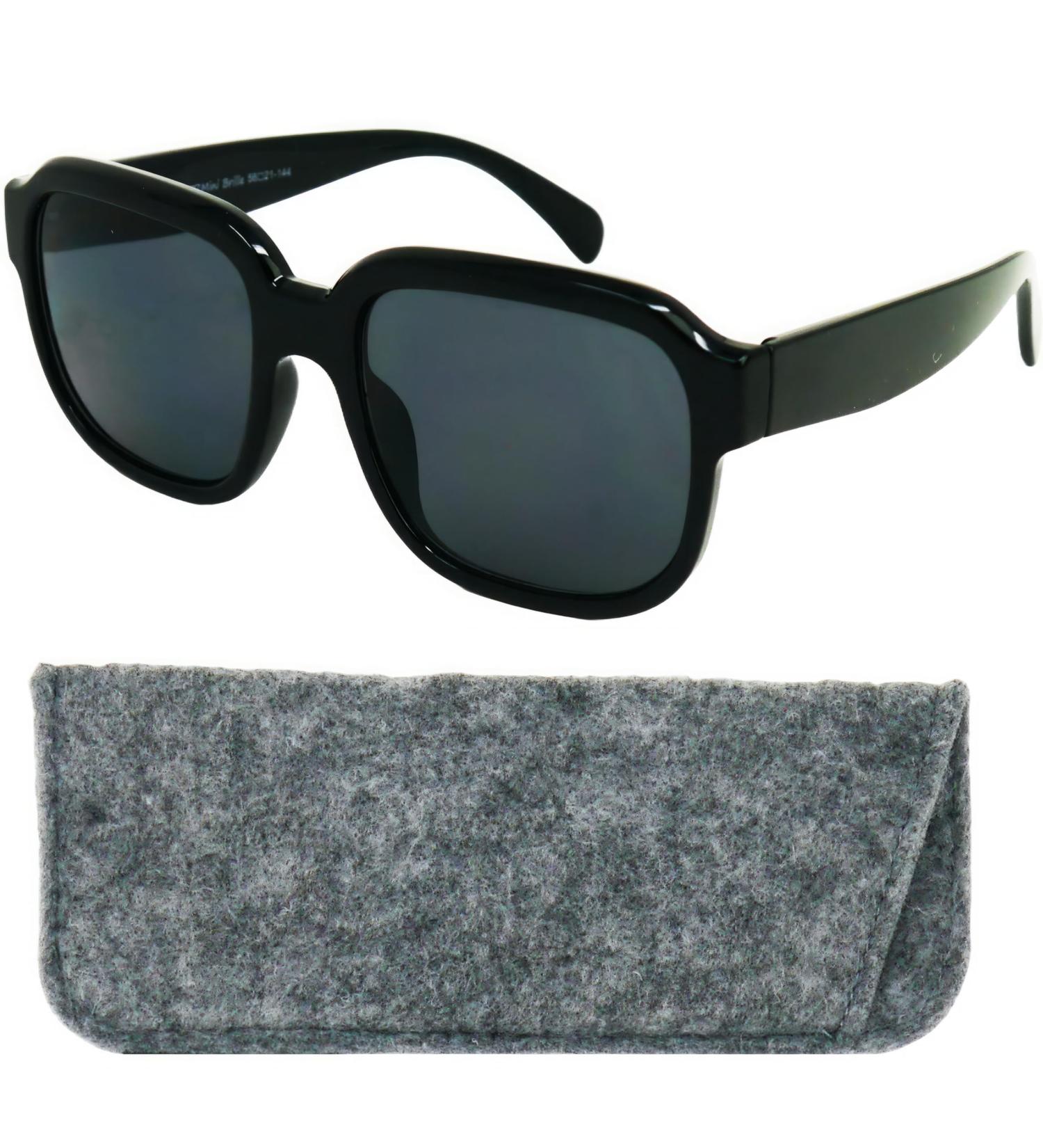 Stylish Retro Mini Glasses - Prescription Sunglasses with XL Lenses Thick Frames & Free Case for Women - 2.5 Diopters - Buy Online on GoSupps.com