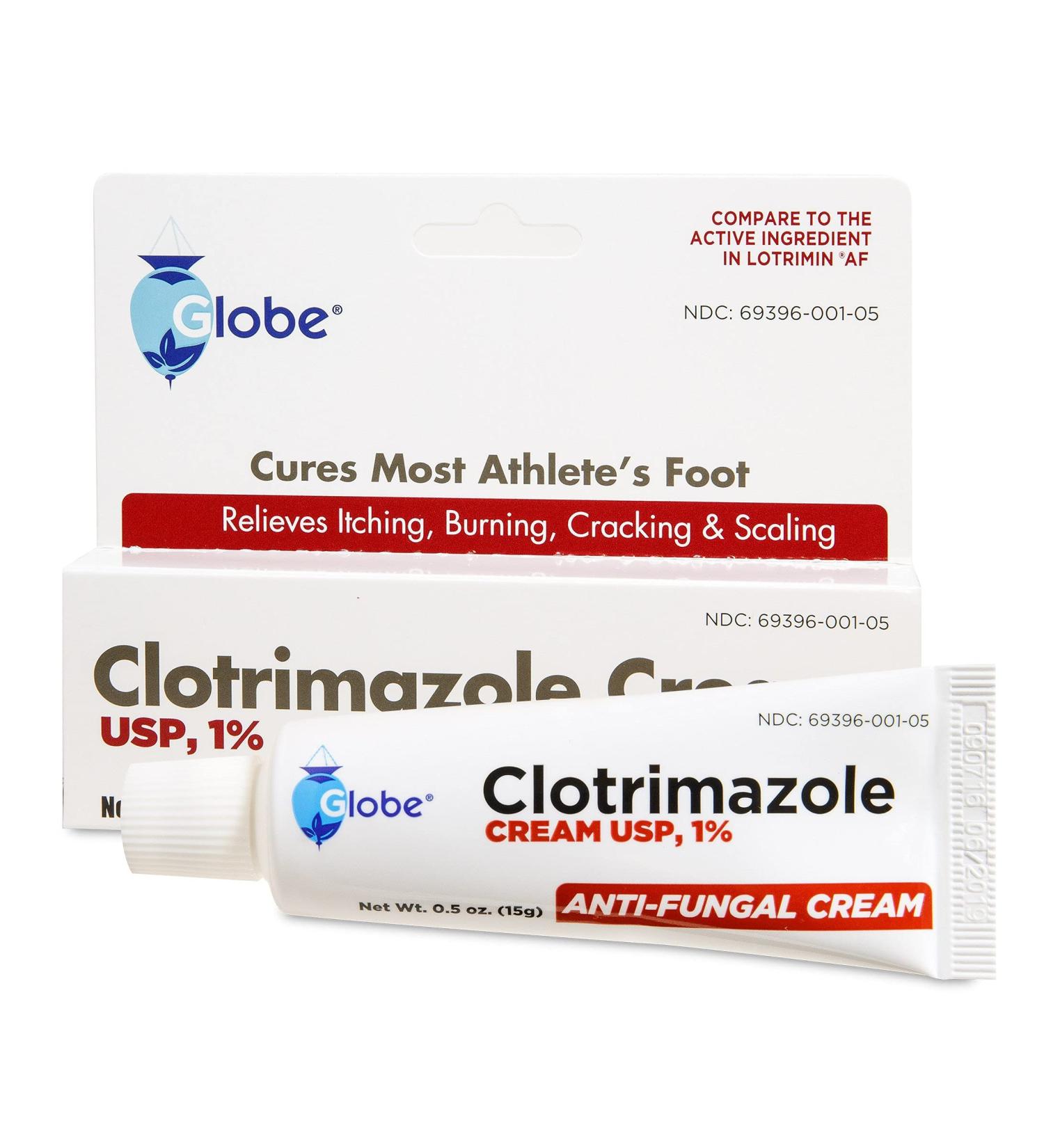 24 Pack Clotrimazole 1% Cream 0.5 oz - Travel Packs (Compare to Lotrimin) - Buy Online on GoSupps.com