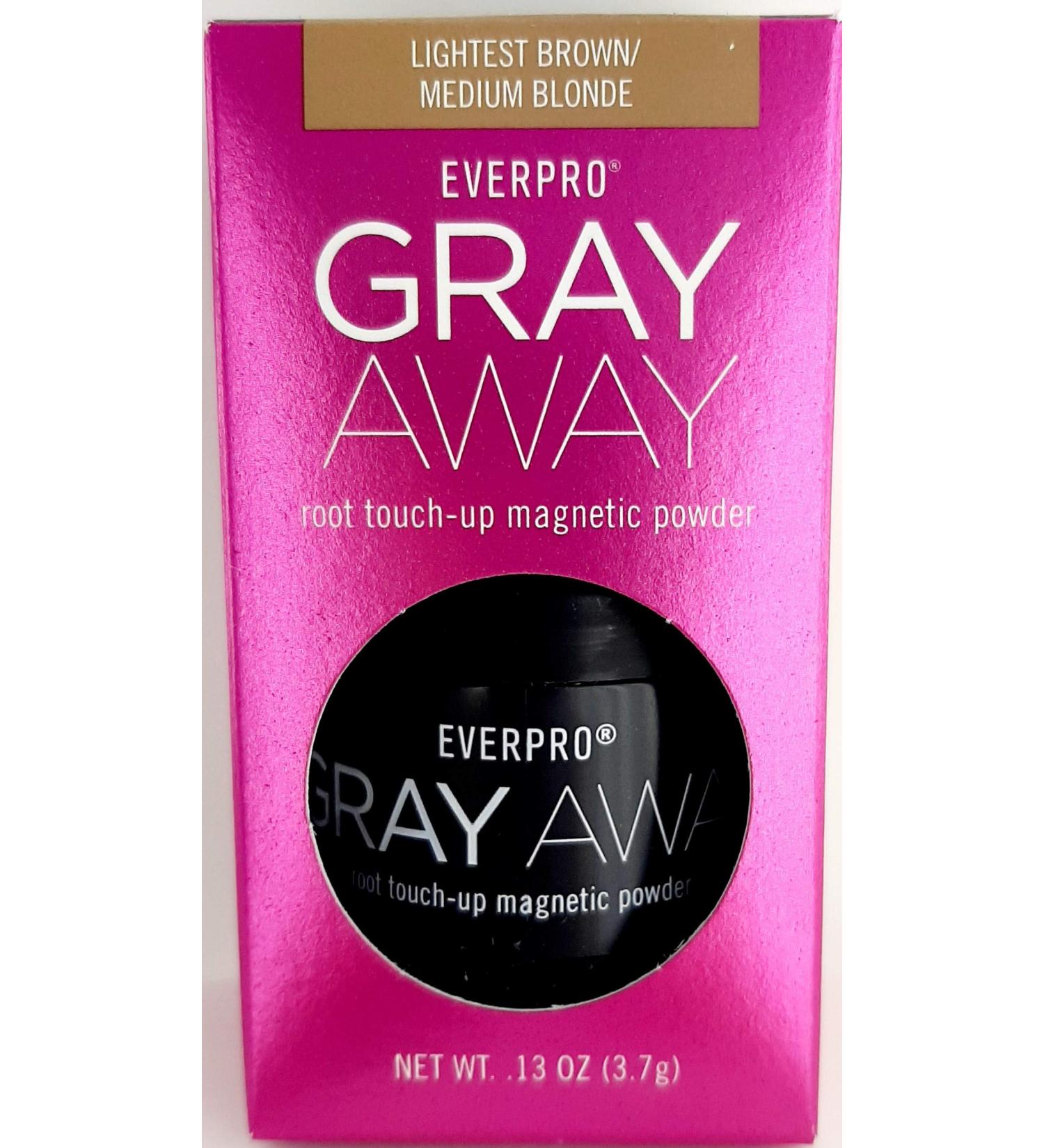 EVERPRO Gray Away Root Touchup Powder Lightest Brown/Medium Blonde 0.13 Oz - Cover Gray Roots Instantly - Buy Online on GoSupps.com