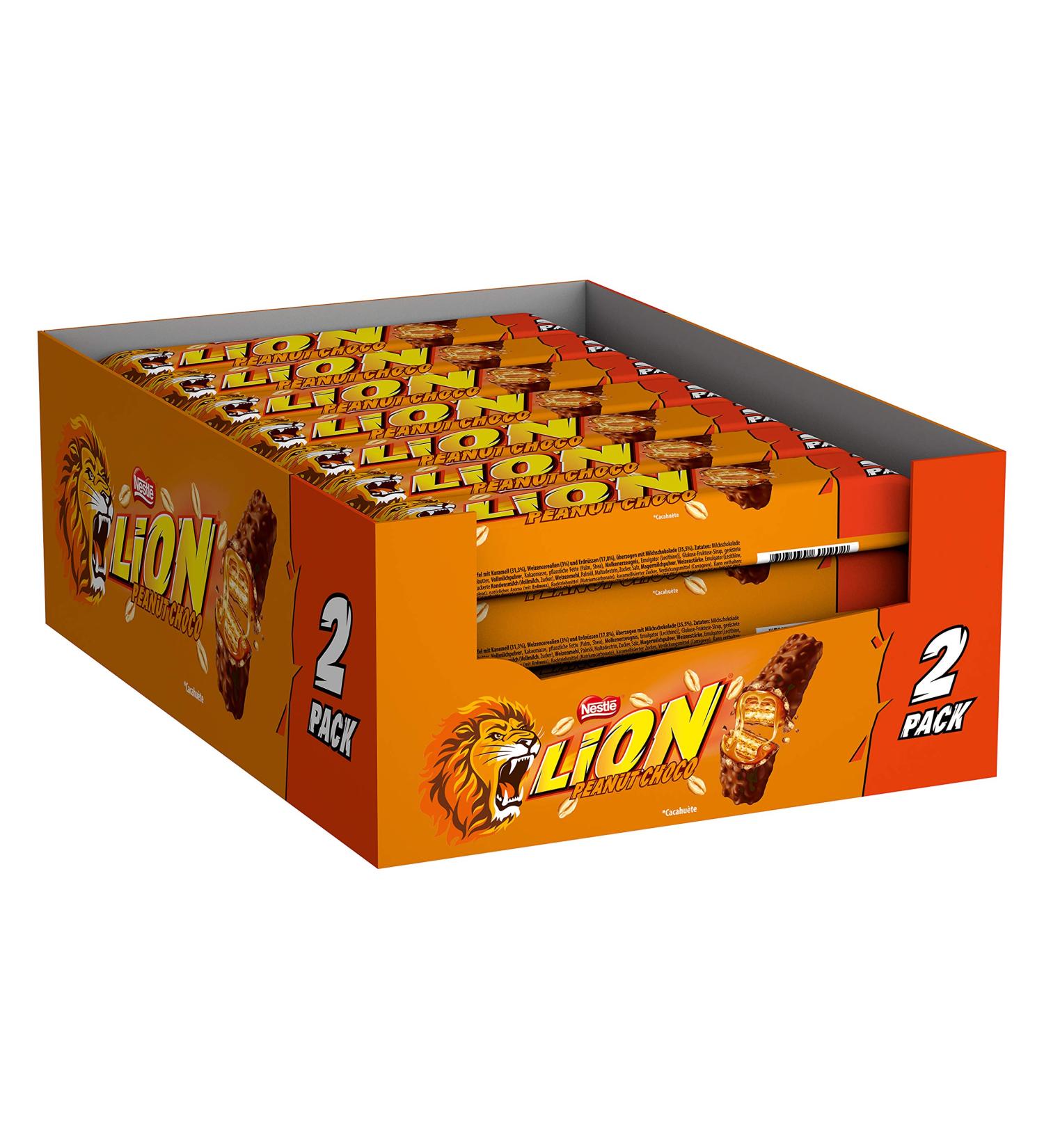  Nestl Nestl Lion Lion Peanut Lot of 28 (2 x 31 g) - Buy Online on GoSupps.com