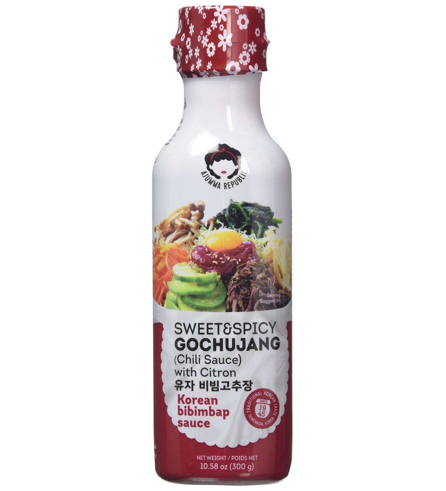 Ajumma Republic Korean Sweet and Spicy Chilli Sauce with Citron 300g - Buy Online on GoSupps.com