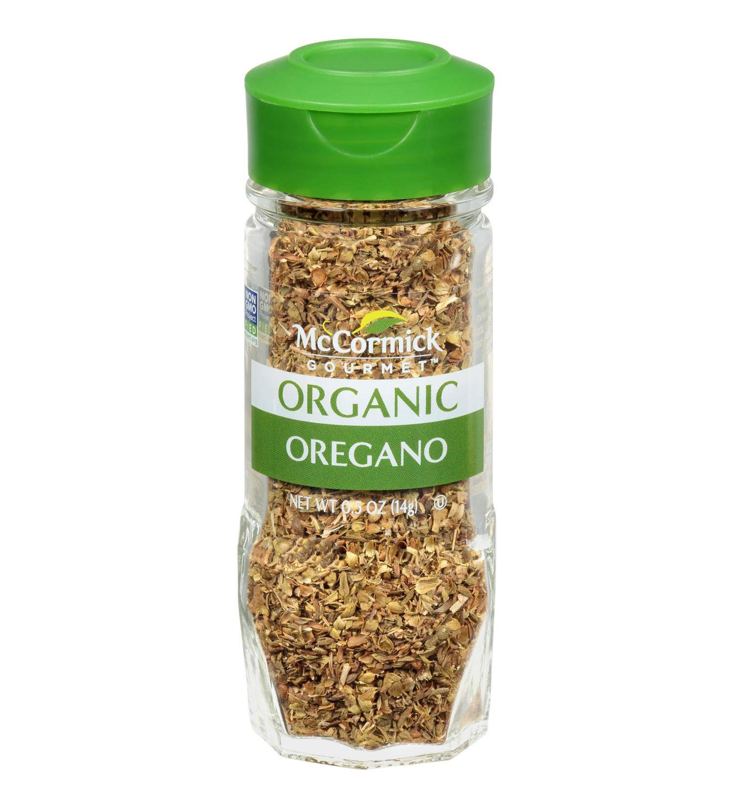 McCormick Gourmet Organic Oregano 0.5 oz - Premium Organic Leaves - Buy Online on GoSupps.com