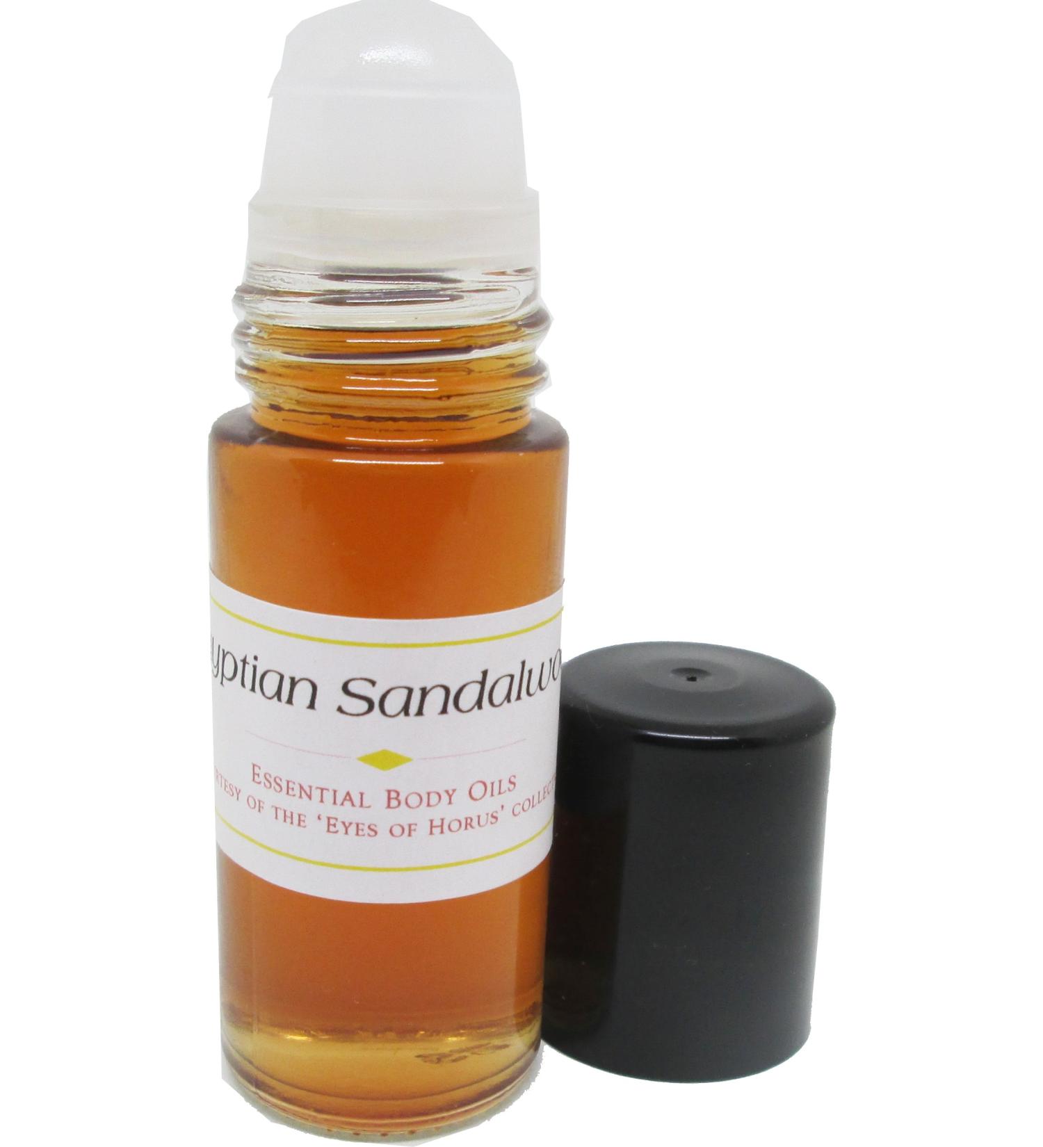 Sandalwood: Egyptian Scented Body Oil Fragrance Roll-On - Brown - 1 oz. - ID#146864 1 Fl Oz (Pack of 1)