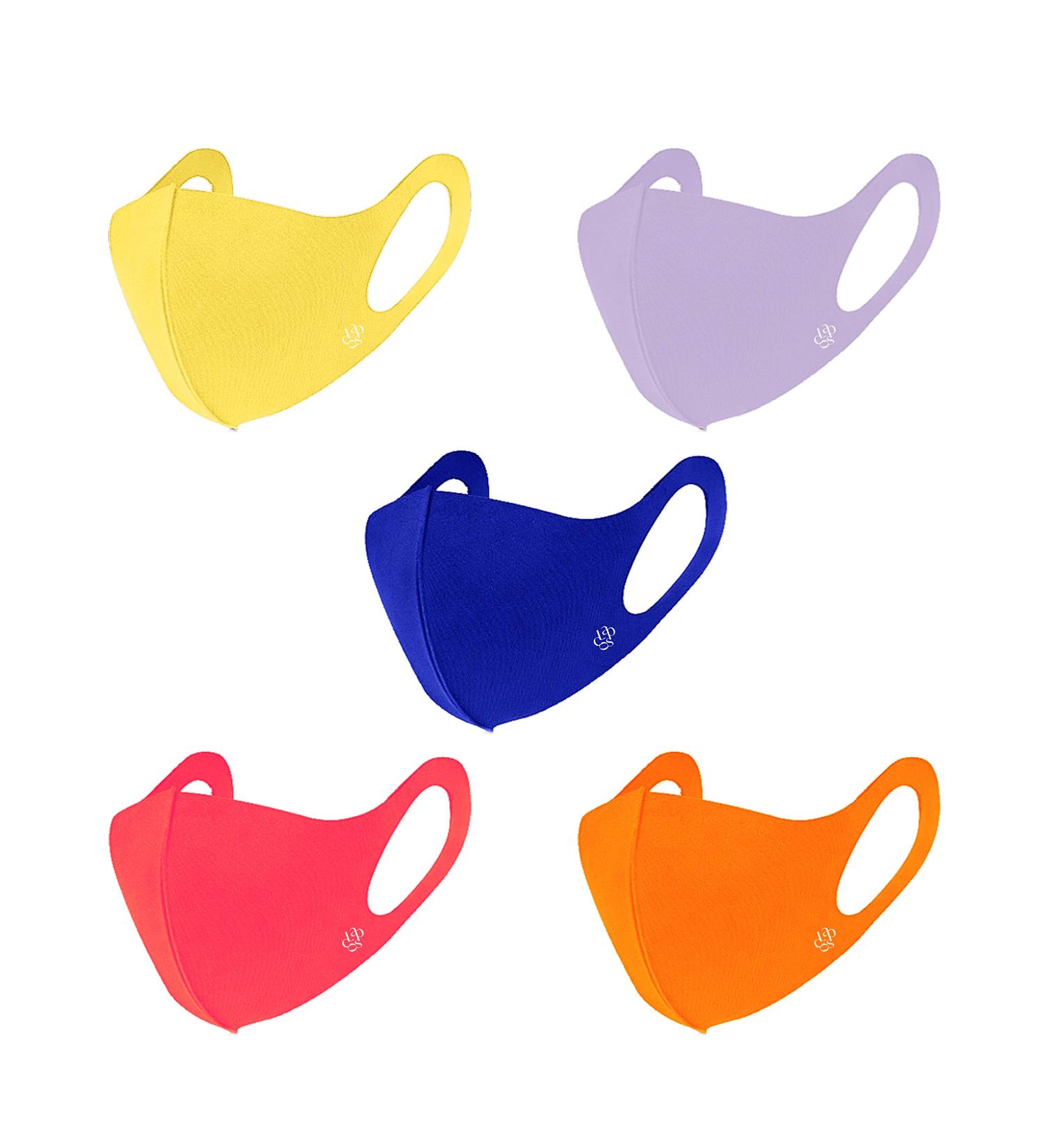 LAPCOS Kids Face Mask Set (5 Pack) Assorted Colors - Washable & Reusable, Cute Breathable Shield for Boys and Girls - Ideal for School, Sports & Outdoors - Buy Online on GoSupps.com