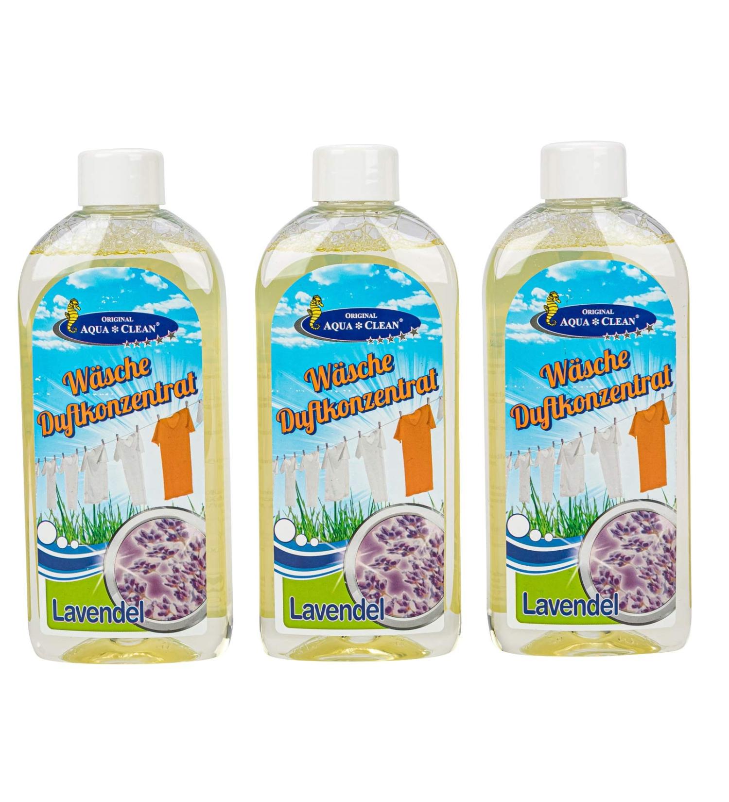 AQUA CLEAN laundry fragrance concentrate 3x250ml (Lavender) Lavender 250 ml (pack of 3)