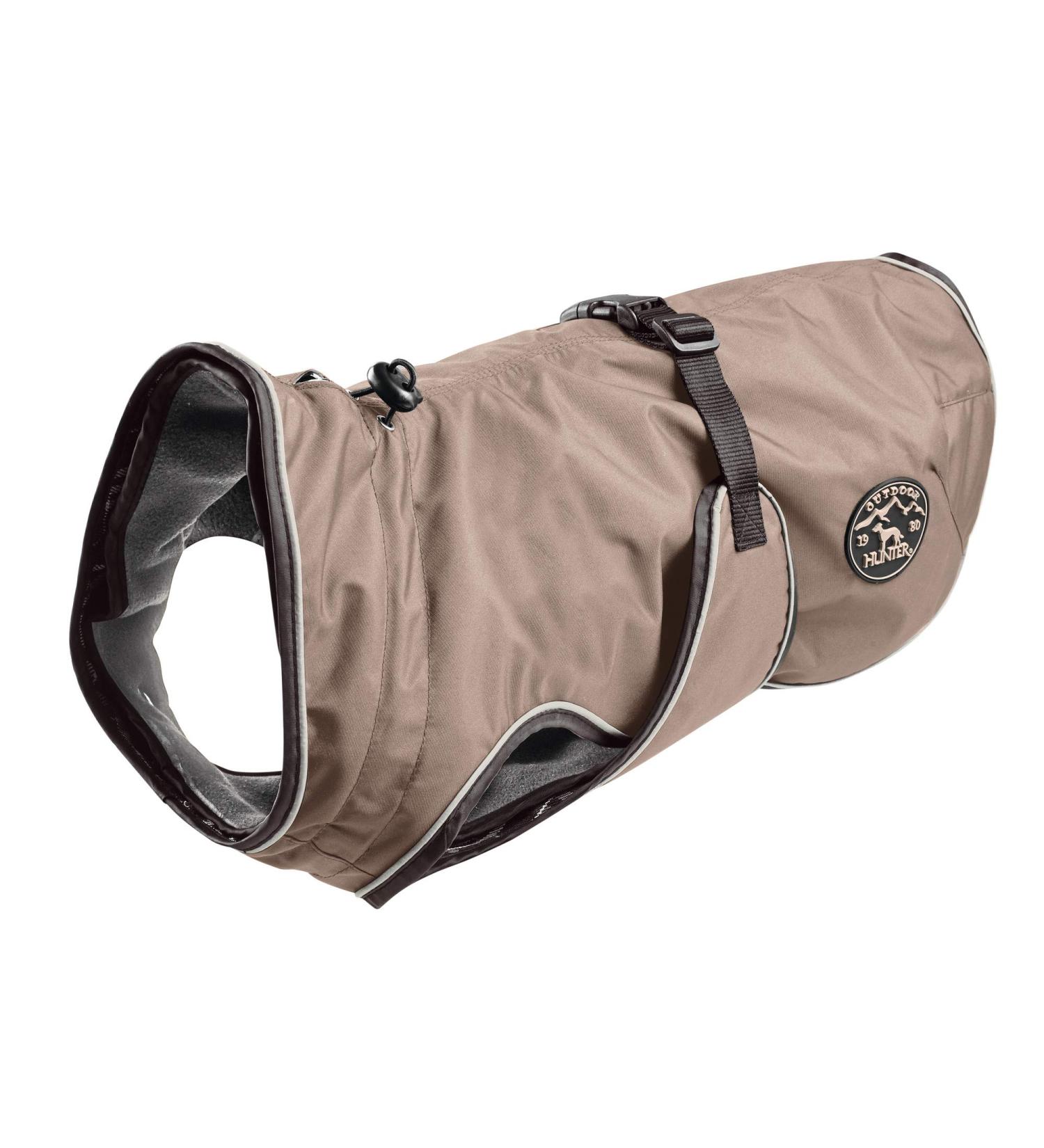 HUNTER UPPSALA Dog Coat - Water-Repellent & Reflective - Size 30 - Taupe | International Shipping Available - Buy Online on GoSupps.com