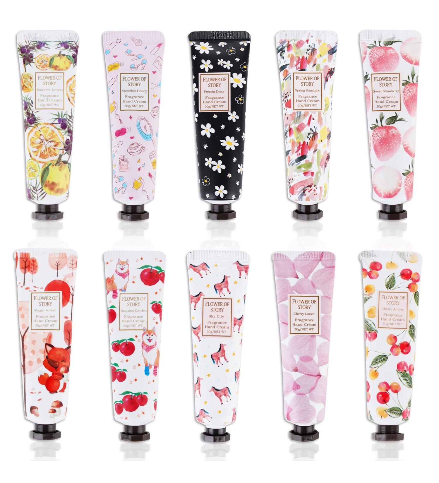 Hand Lotion Travel Size Set  Small Hand Cream for Dry Cracked /Work Hands  Natural Fragrance Care Moisturizing Cream for Women Kids Baby Shower Favors Mothers Day Party Nurse Week Bulk Gifts-10 Pcs Hand Cream - A - Buy Online on GoSupps.com
