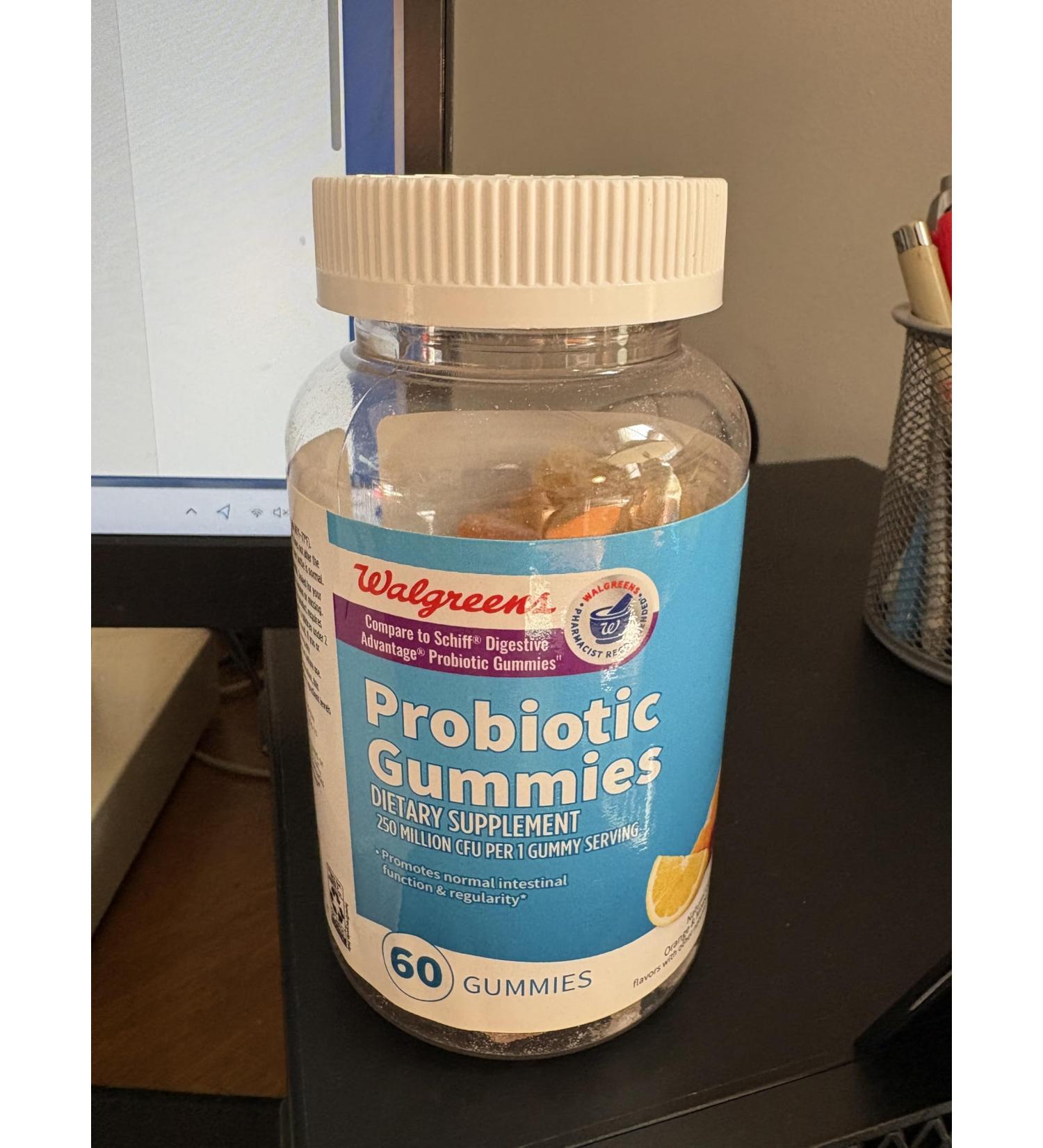 Probiotic 500 Million CFU Gummies Natural Fruit 60 ct