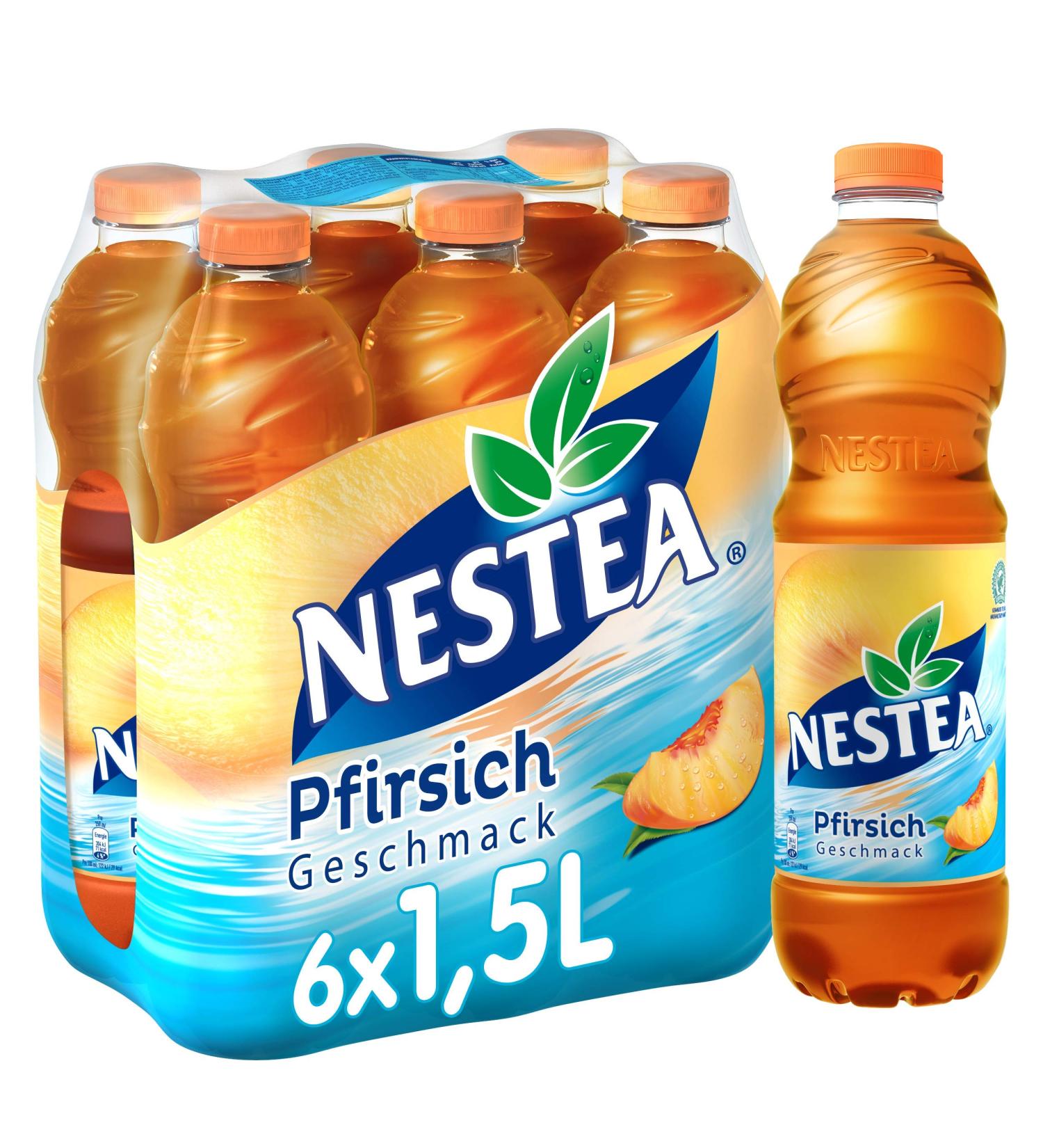 Refresco Deutschland Nestea Peach refreshing with full taste highquality tea and natural flavors disposable 6 x 15 l 15 l peach