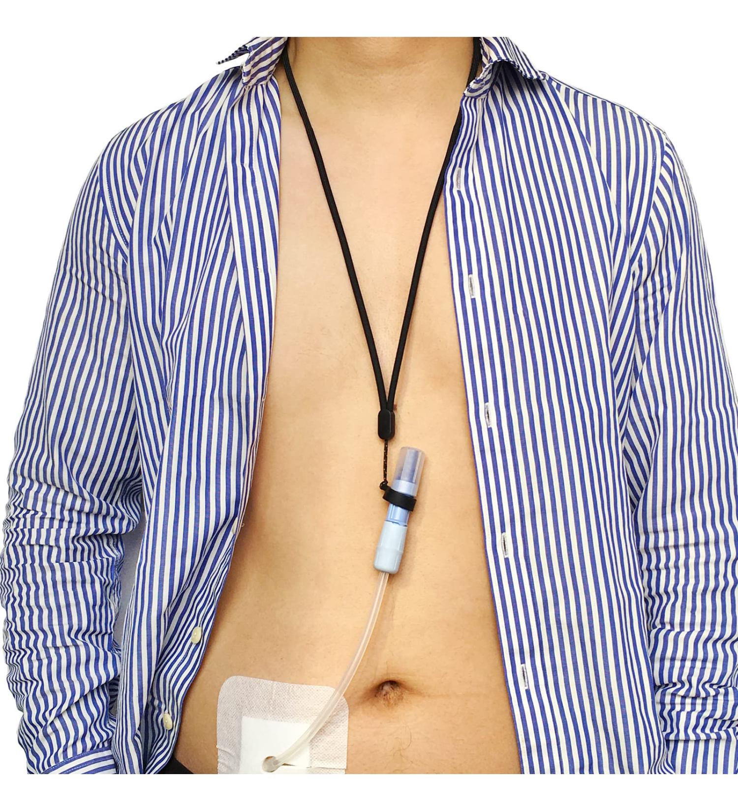 2 Pack PD Transfer Set Holder Peritoneal Dialysis Catheter Lanyard - Shower Protector & Support for Men and Women - Buy Online on GoSupps.com