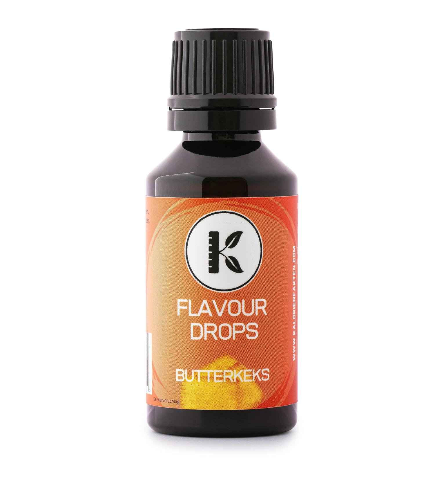Calorie-Free Flavor Drops - Butter Biscuit | Vegan & Sugar-Free | 30ml Made in Germany - Buy Online on GoSupps.com