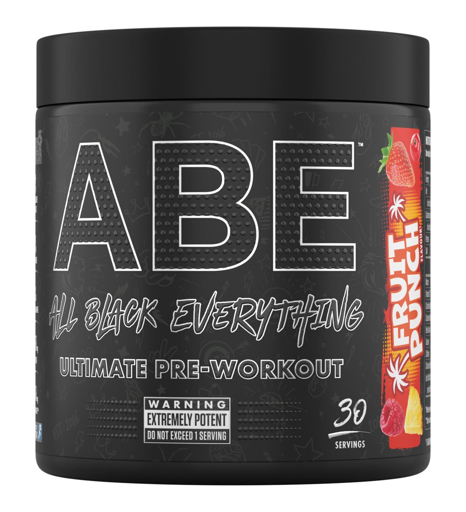 Applied Nutrition ABE Pre Workout Powder - Fruit Punch Flavor - 375g (30 Servings) - Buy Online on GoSupps.com