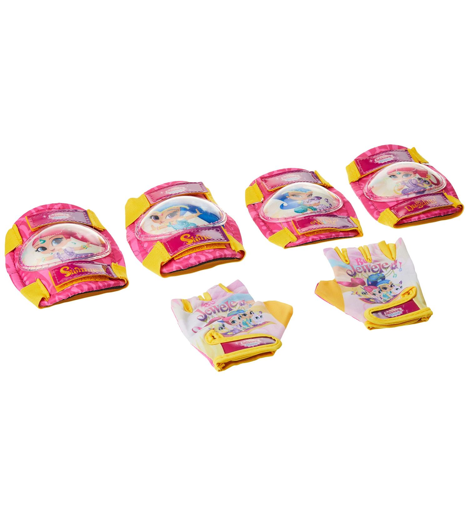 Shimmer & Shine Girl's Pad Set with Gloves - Sparkle and Protect in Style! - Buy Online on GoSupps.com