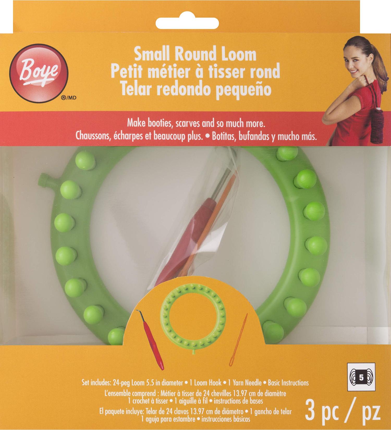 Boye Small Round Knitting Loom - Green | Easy Knitting Tool for Hats, Scarves, and More - Buy Online on GoSupps.com