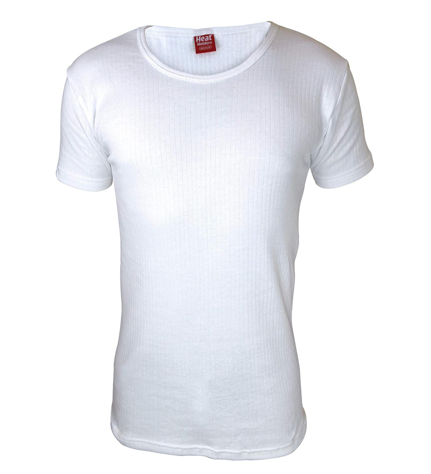 HEAT HOLDERS Men's Thermal Underwear Short Sleeve Vest - White, Size M (38-40) - Buy Online on GoSupps.com