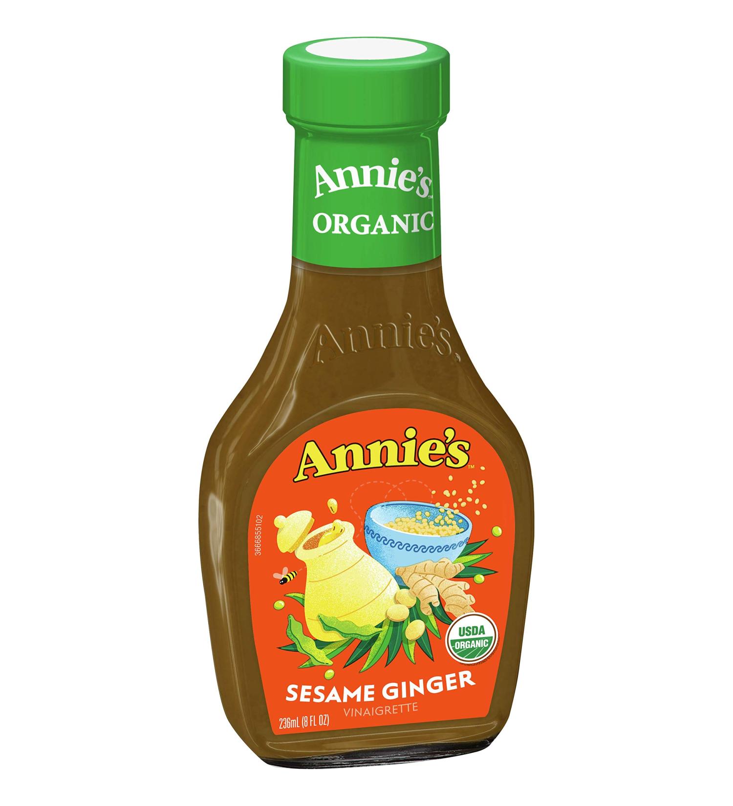 Annie's Organic Sesame Ginger Vinaigrette - Non-GMO Dressing, 8 fl oz - Buy Online on GoSupps.com