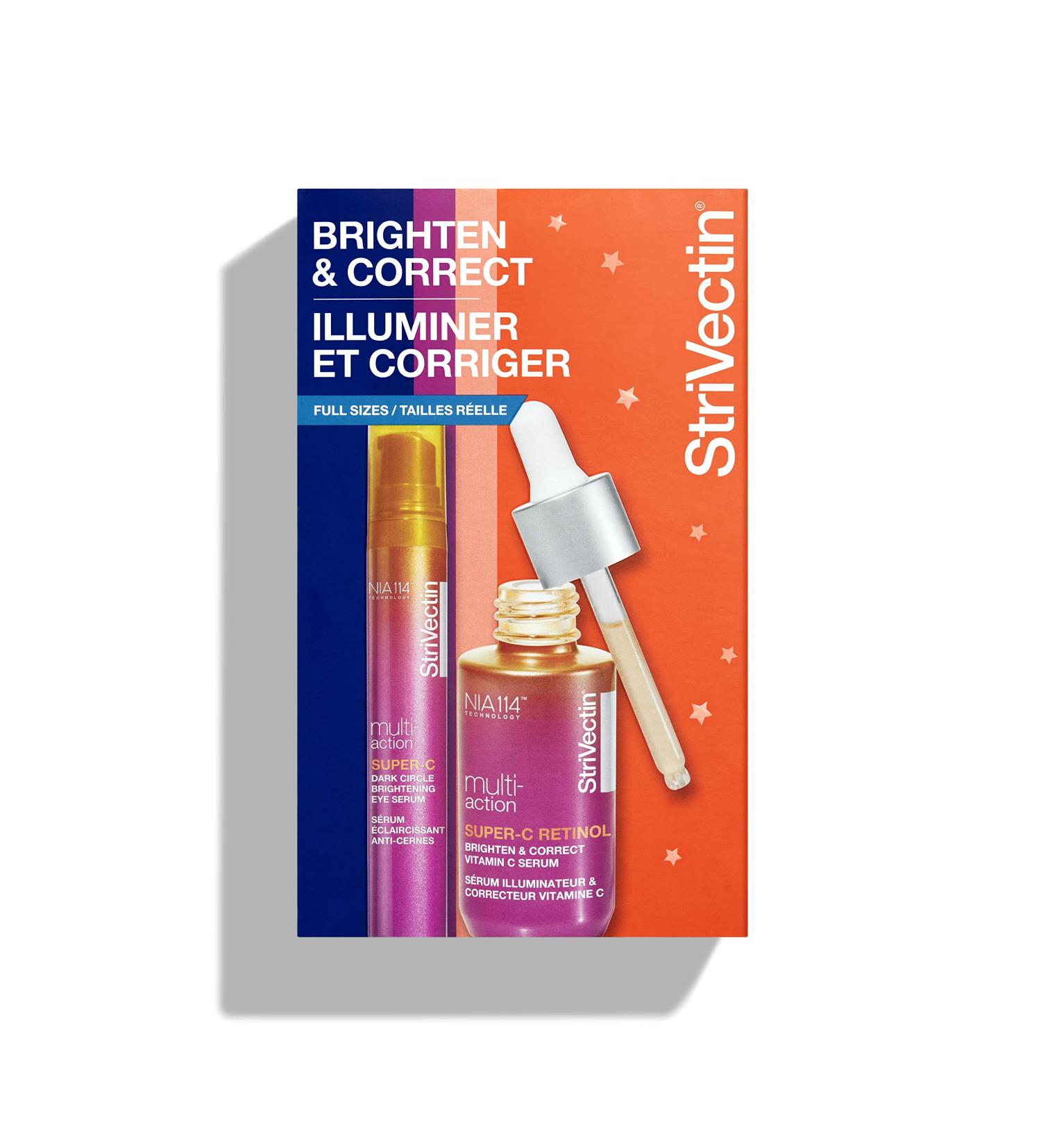 StriVectin Super C Brightening Serums & Moisturizers Set - Corrects Skin Tone, Fades Discoloration with Vitamin C - 2-Piece Set - Buy Online on GoSupps.com