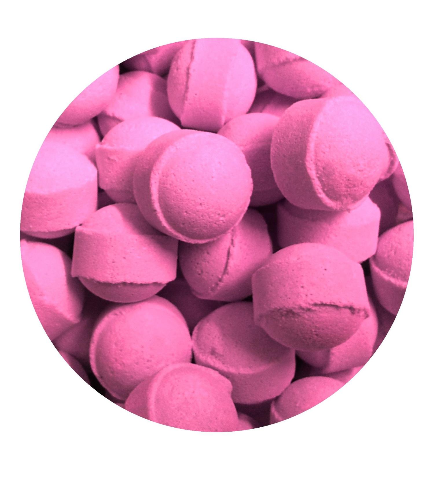 1kg Peruvian Cherry Scented Bath Marbles Fizzers Mini Bombs (Approximately 100)