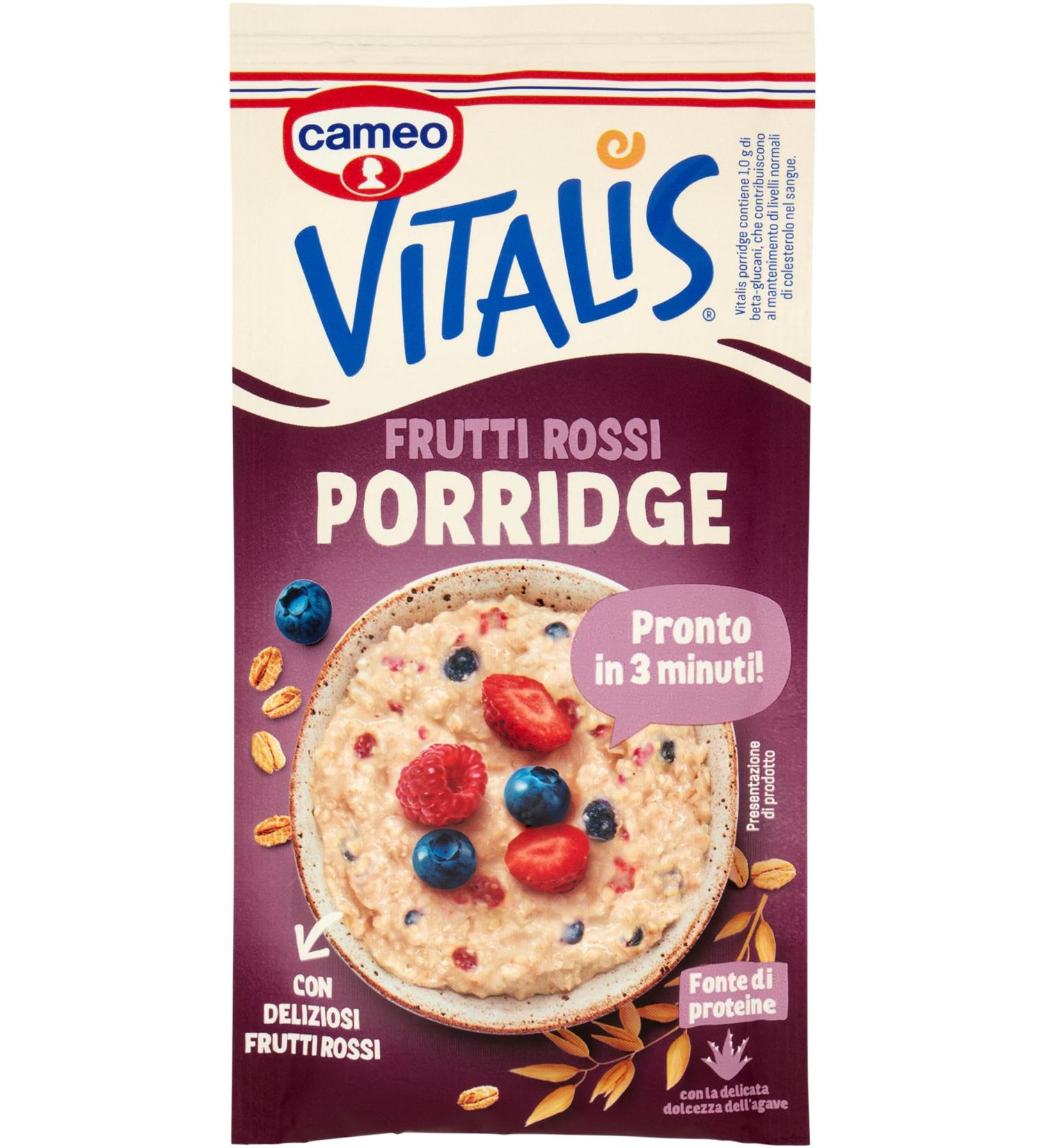  Cameo Cameo VITALIS PORRIDGE FRUITS ROUGE 56G - Buy Online on GoSupps.com