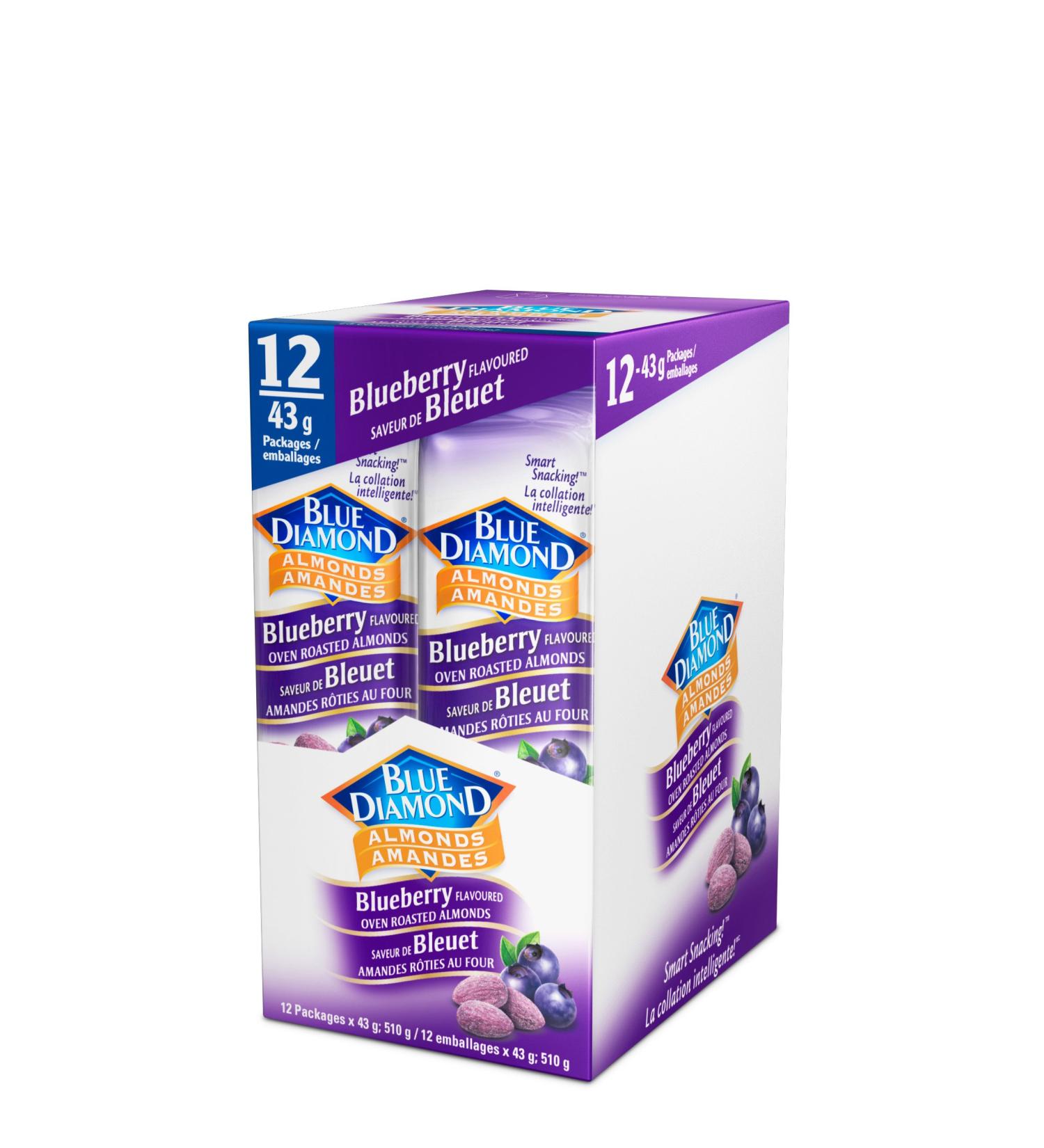 Blue Diamond Almonds Blueberry Almonds 43 Grams 12 Count