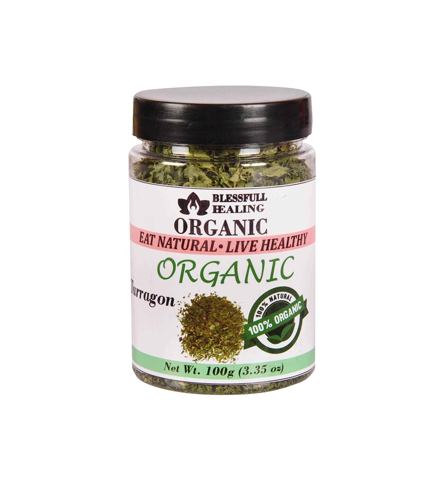 Blessfull Healing Organic Tarragon 100 Gram Airtight Container (Packing May Vary) 100 Gram 3.35 oz - Buy Online on GoSupps.com