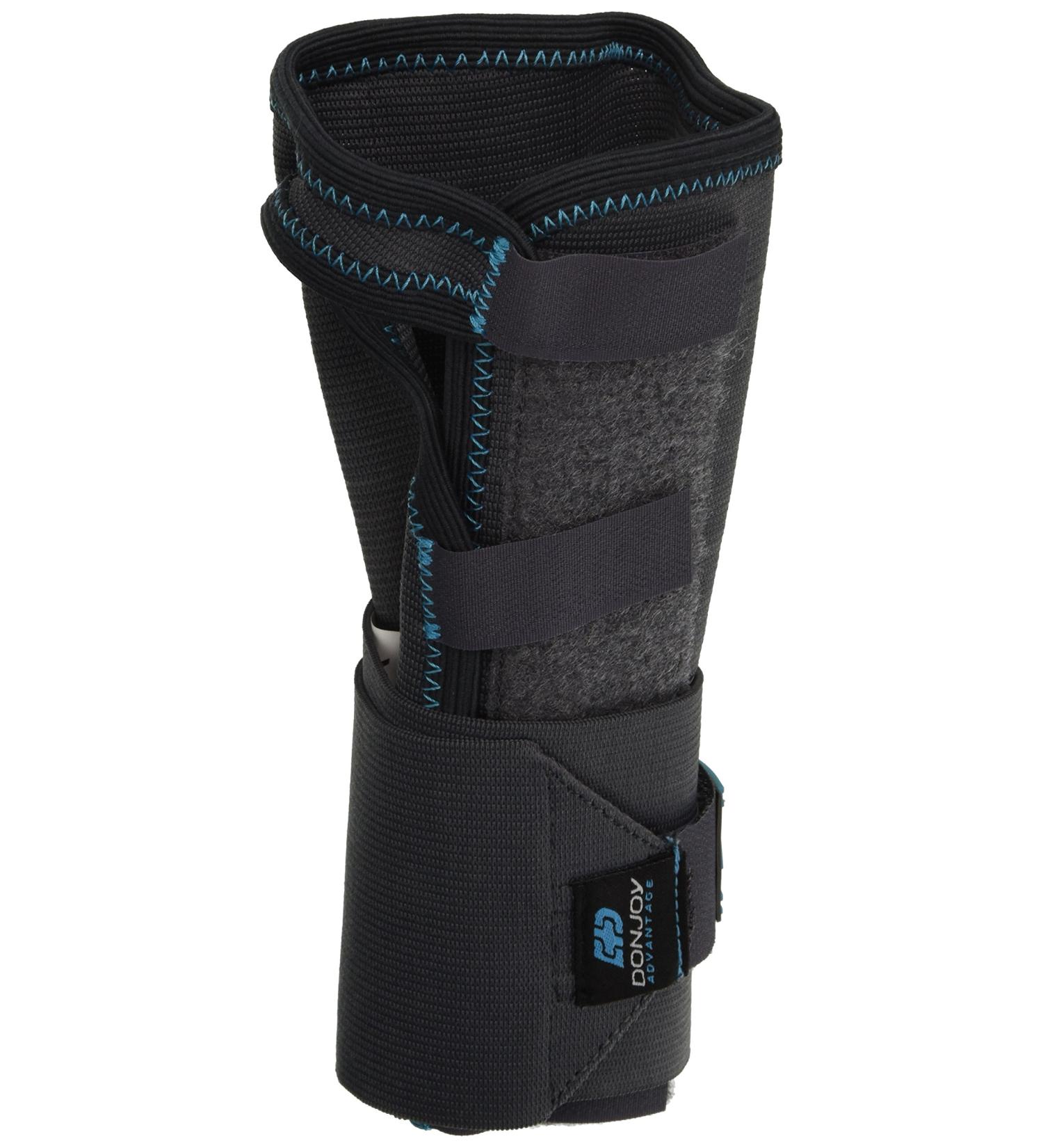 DonJoy Advantage DA161WB01-GRY-M/L-R Stabilizing Elastic Wrist Brace for Carpal Tunnel Sprains Strains Tendonitis Instabilities Palm Stay X-Large