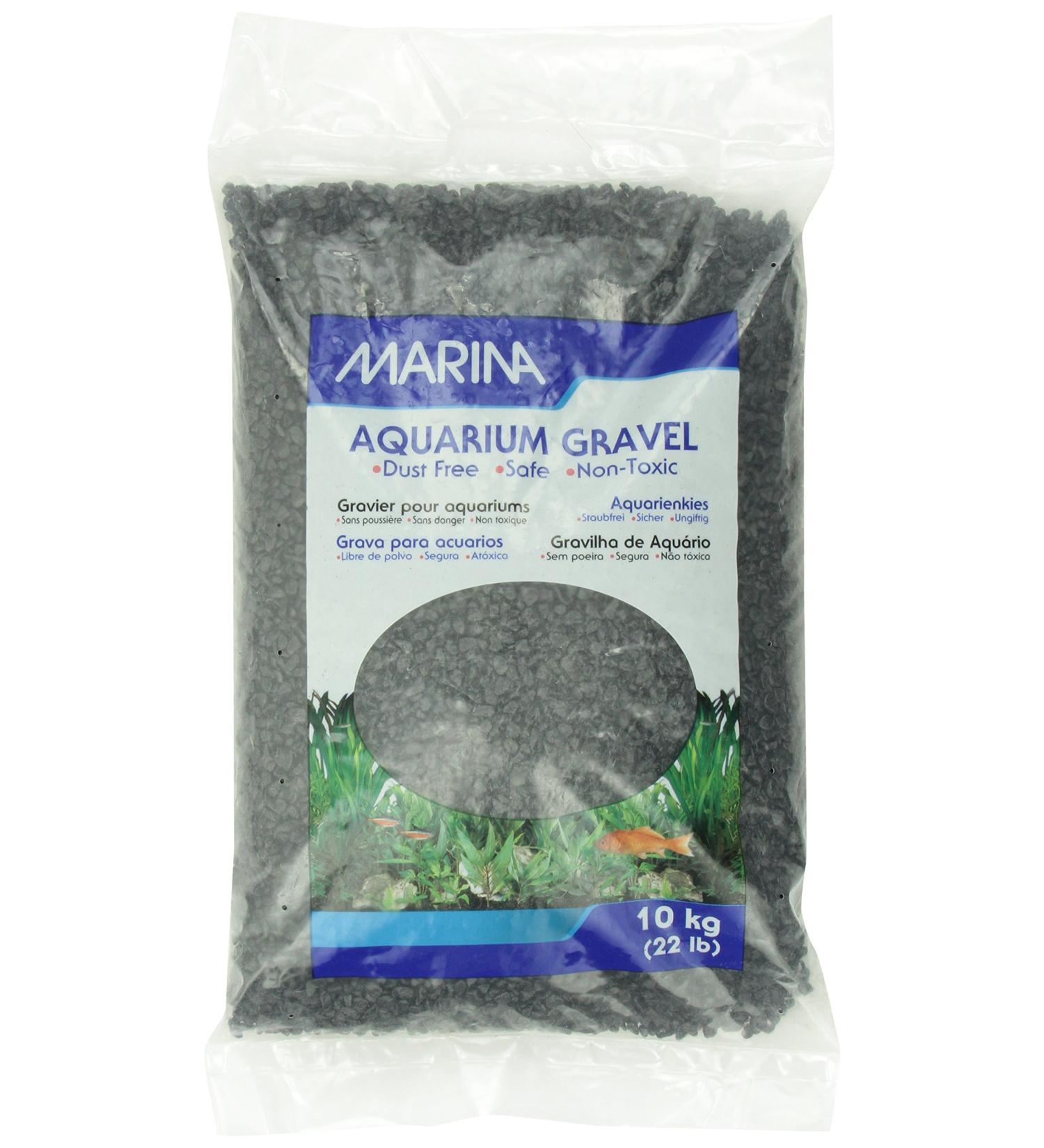 Marina Decorative Aquarium Gravel 10 Kg Black 10 kg (Pack of 1) - Buy Online on GoSupps.com
