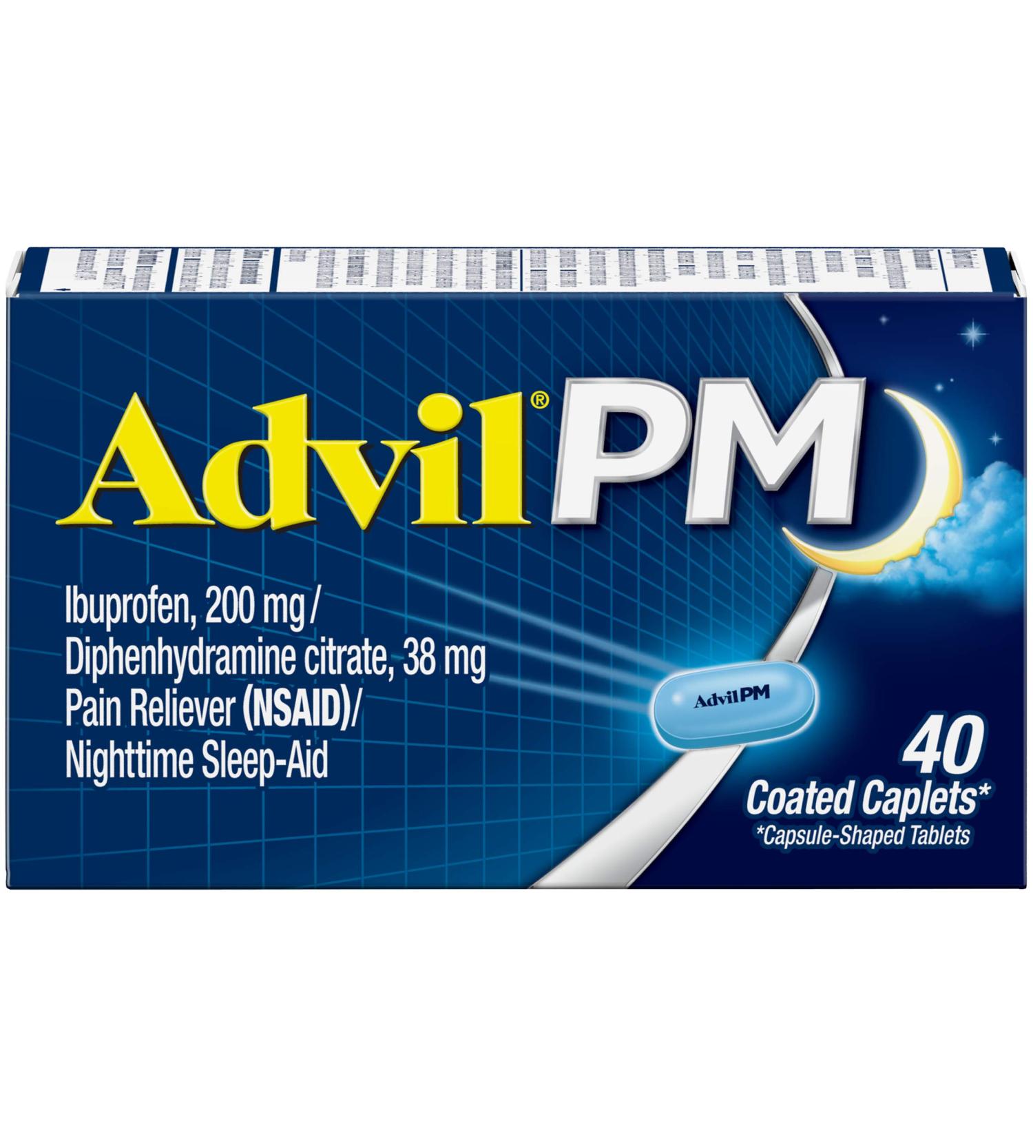 PM Pain Reliever and Nighttime Sleep Aid