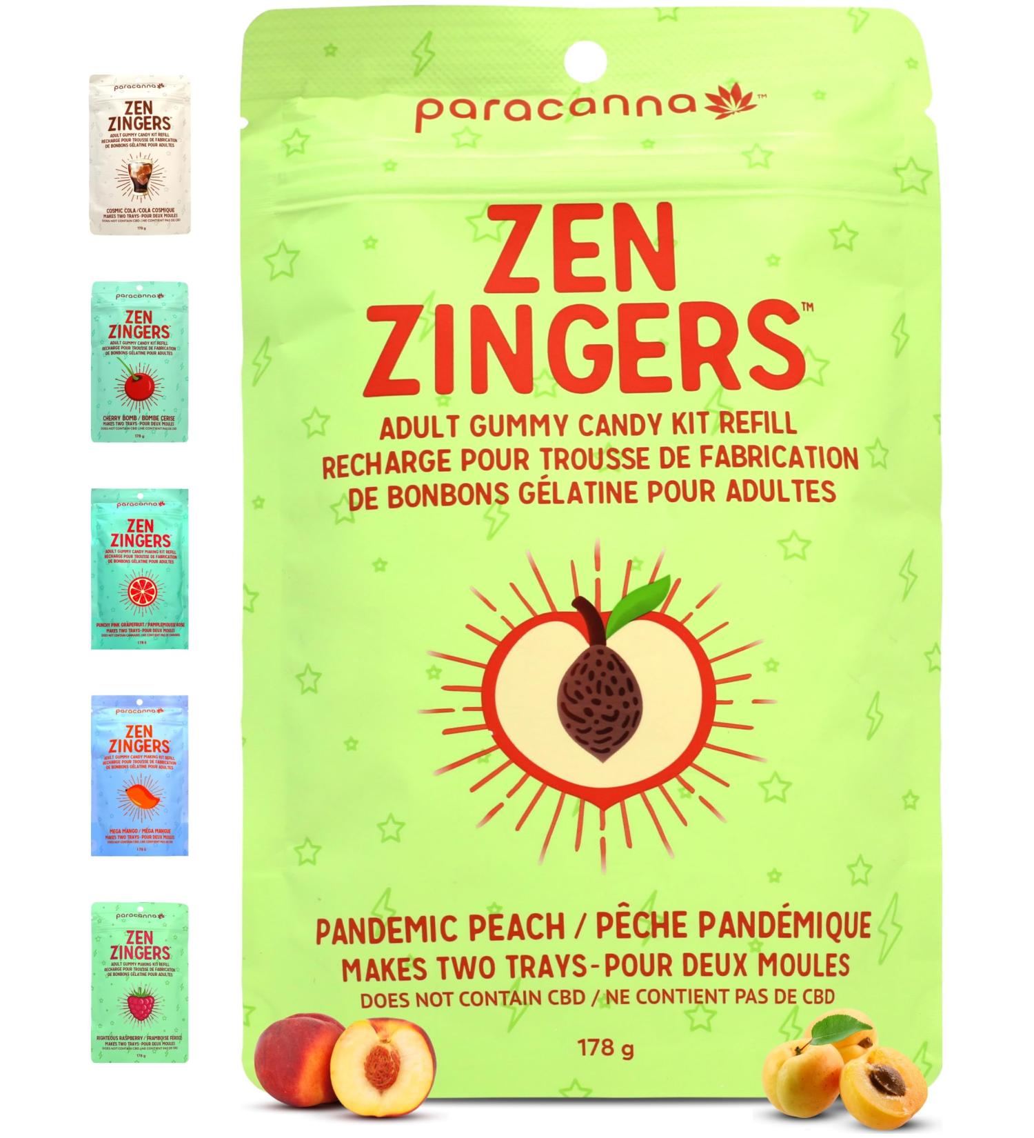 Gummy Making Refill by Paracanna - Create Personalized Candy DIY Gummy Candy Snacks for Adults - Pandemic Peach Refill - Craft your Bulk Candy Gummy Bears Gummy Worms & More - 178 g - Buy Online on GoSupps.com