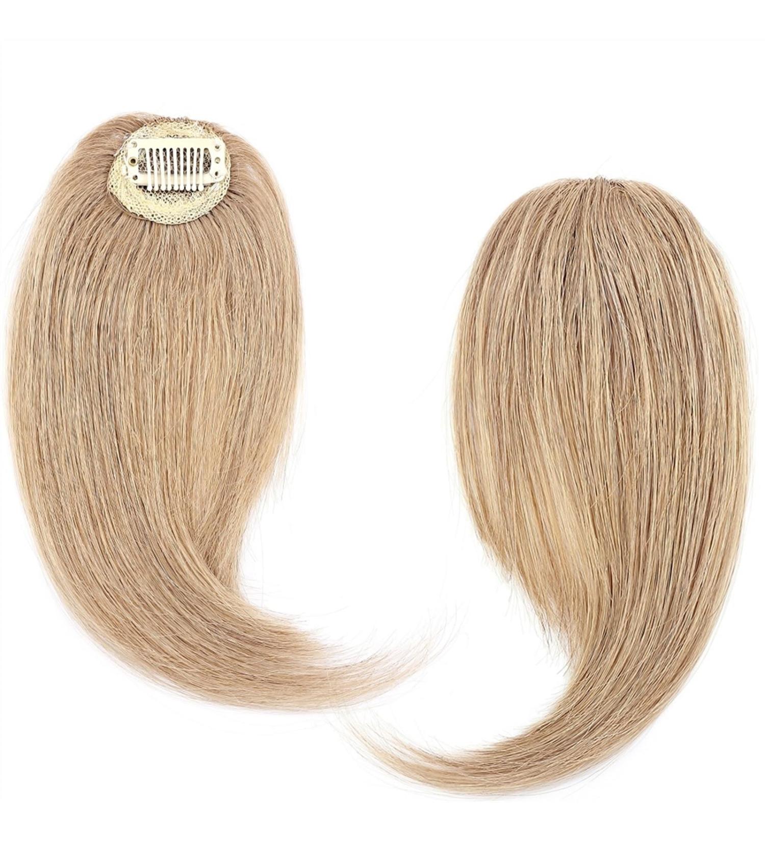 Bangs 2PCS Human Hair Clip on Bangs with Mid Part One/Two Sides Bangs Remy Hair in Extenssion French Invisible Fringe for Women Curved Bangs for Daily Wear (Color : #27 Size : 6 months) 6 months #27 - Buy Online on GoSupps.com