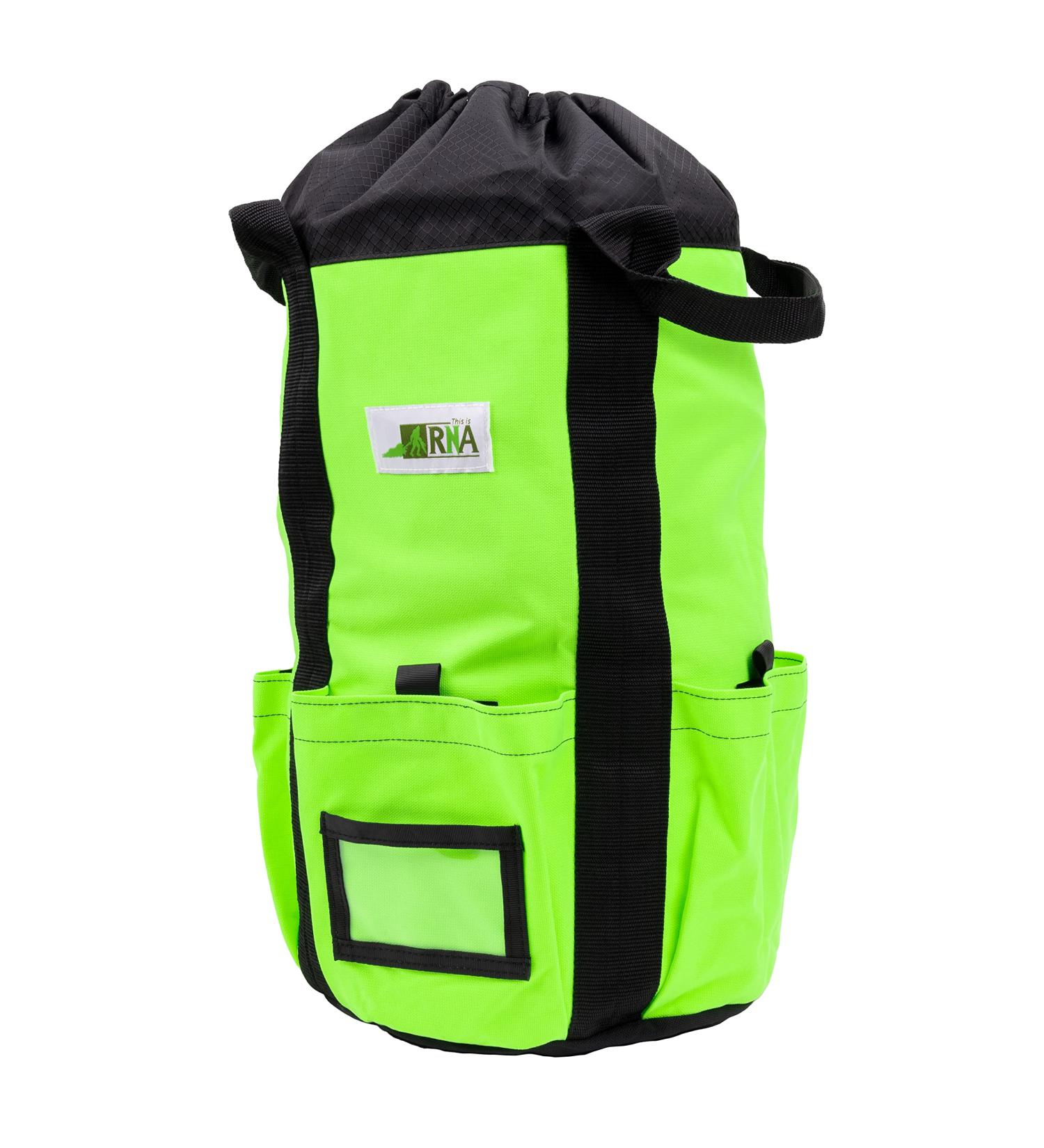 Rock-N-Rescue Arbor Rope Storage Bag - 200' Neon Green Bucket Style Backpack - Buy Online on GoSupps.com