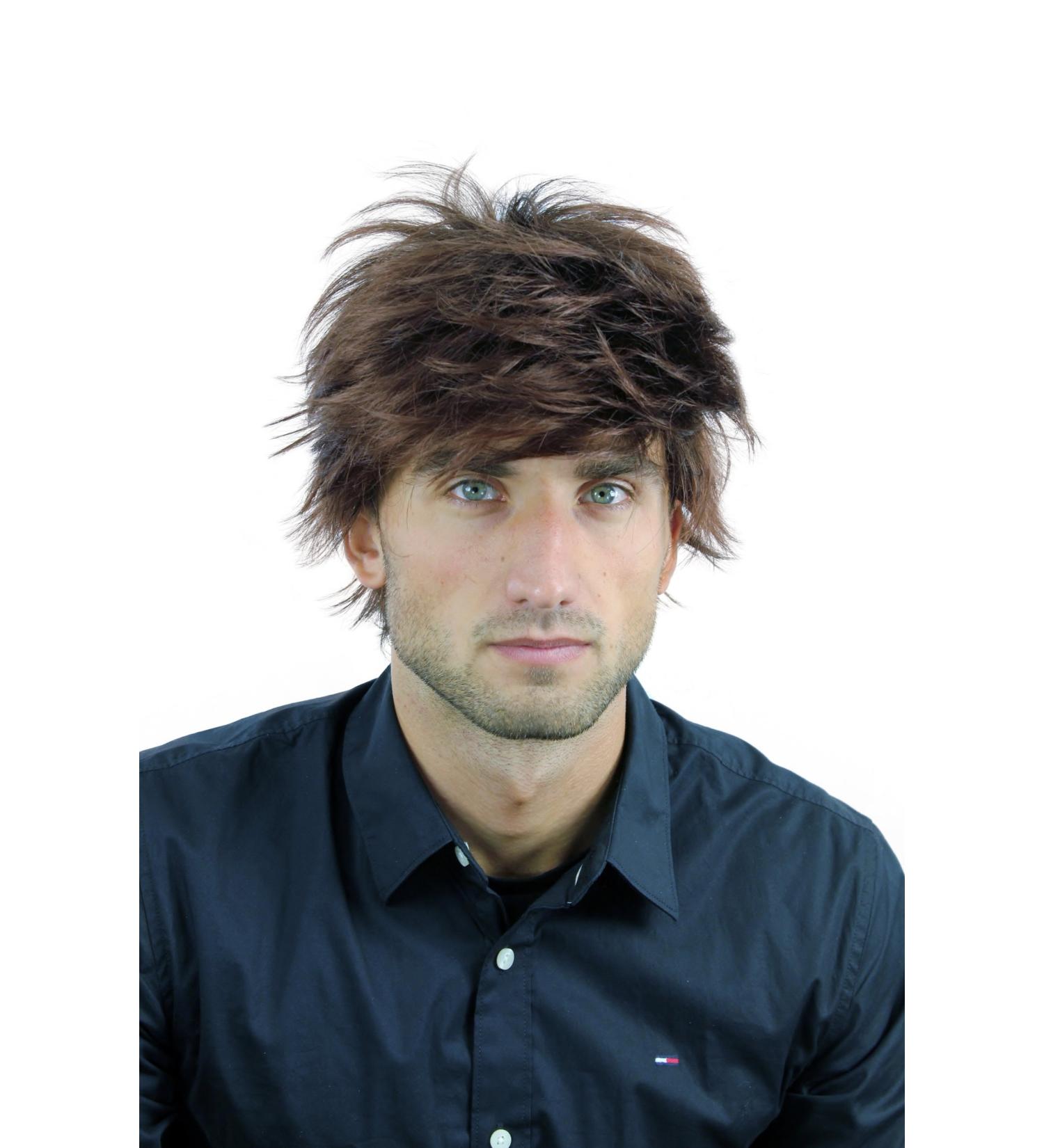 WIG ME UP Men's Short Wig - Wild Youthful Brown Reddish Brown Mix WL-2052A-4T33 - Ideal for Fashion & Everyday Wear - Buy Online on GoSupps.com
