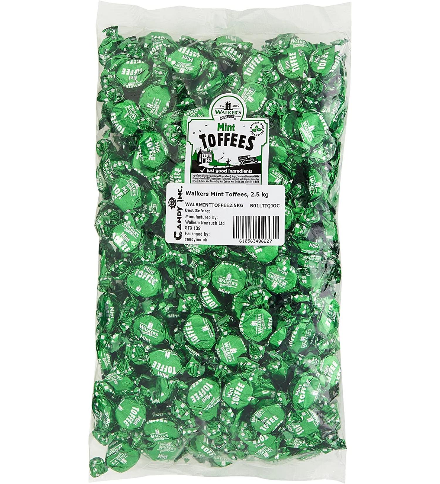 Walkers Mint Toffees 2.50 Kg Delicious Tasty And Twisty Treat Gift Hamper For Birthday Christmas Sold By Kidzbuzz