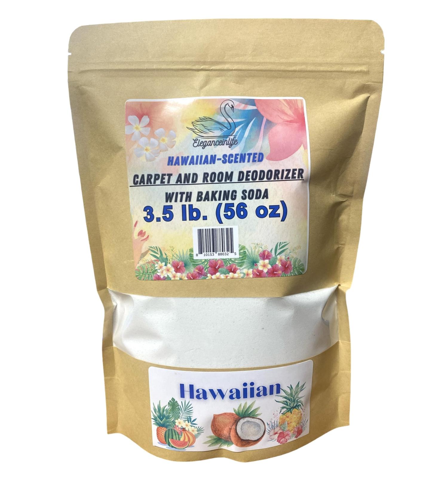 Eleganceinlife Hawaiian-Scented Carpet & Room Deodorizer 3.5 lb with Baking Soda | Freshen Your Home - Buy Online on GoSupps.com