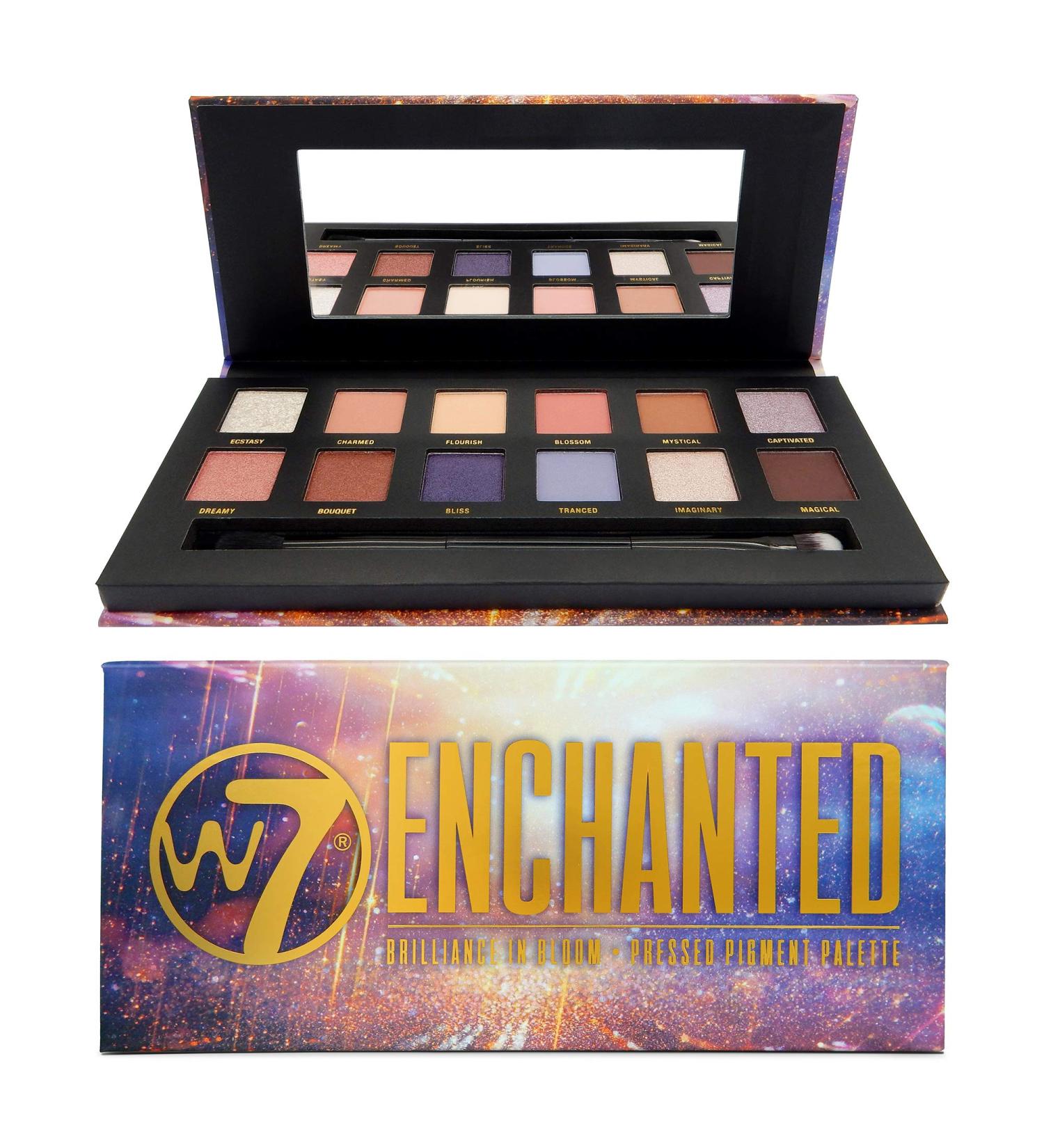 W7 Enchanted Brilliance Pressed Pigment Palette | 0.34 oz - Vibrant Eyeshadow Colors - Buy Online on GoSupps.com
