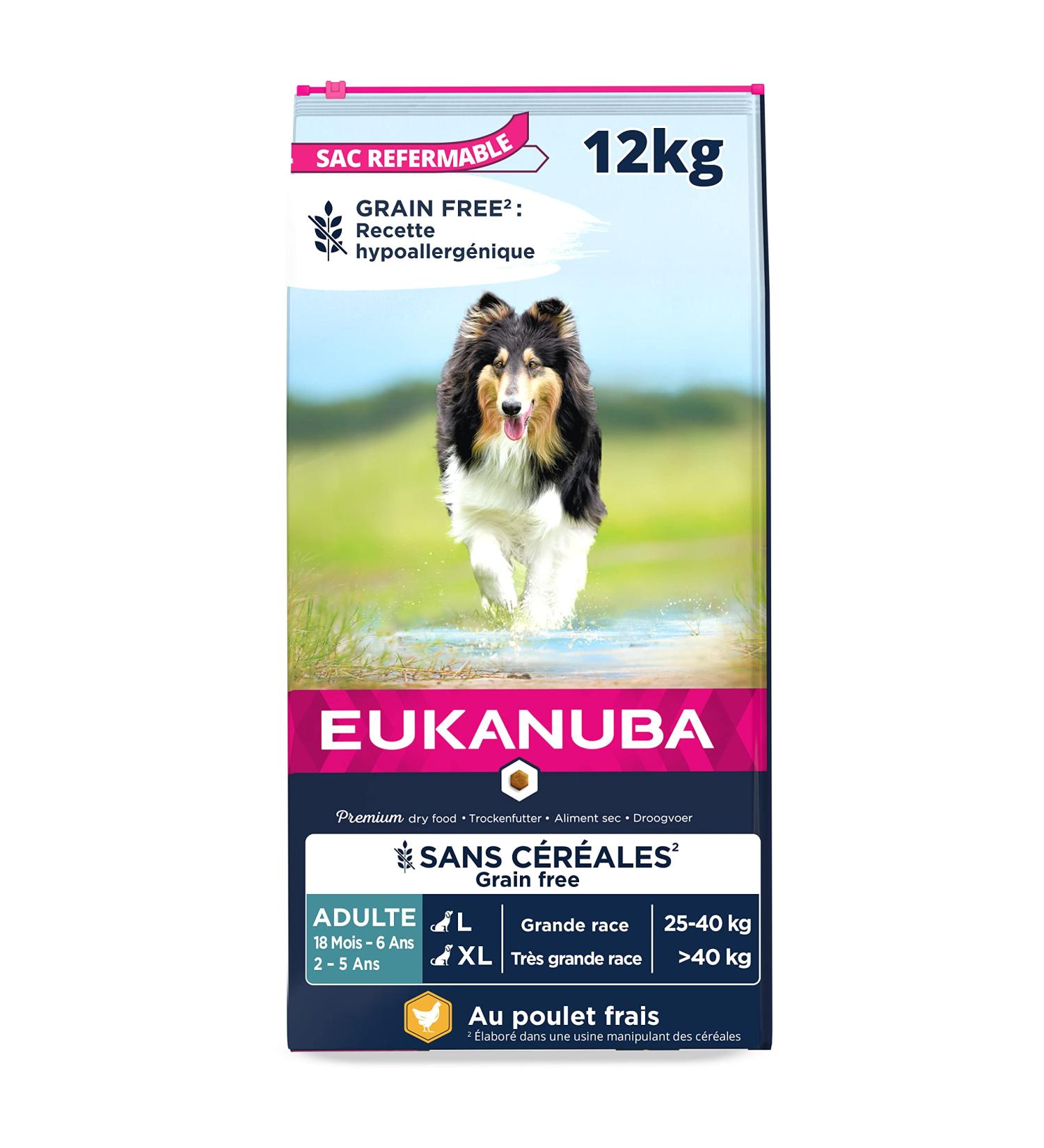 Eukanuba Dog Grain Free Adult L Chicken 12 kg - Buy Online on GoSupps.com