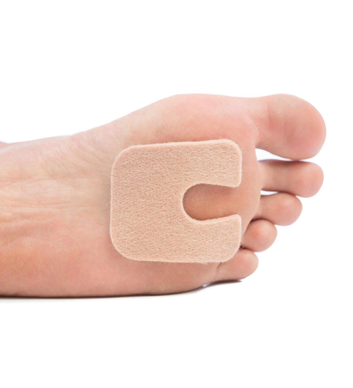 ZenToes U-Shaped Felt Callus Pads - 24 Pack Self-Stick Pedi Cushions to Protect Calluses and Reduce Foot Pain - Buy Online on GoSupps.com