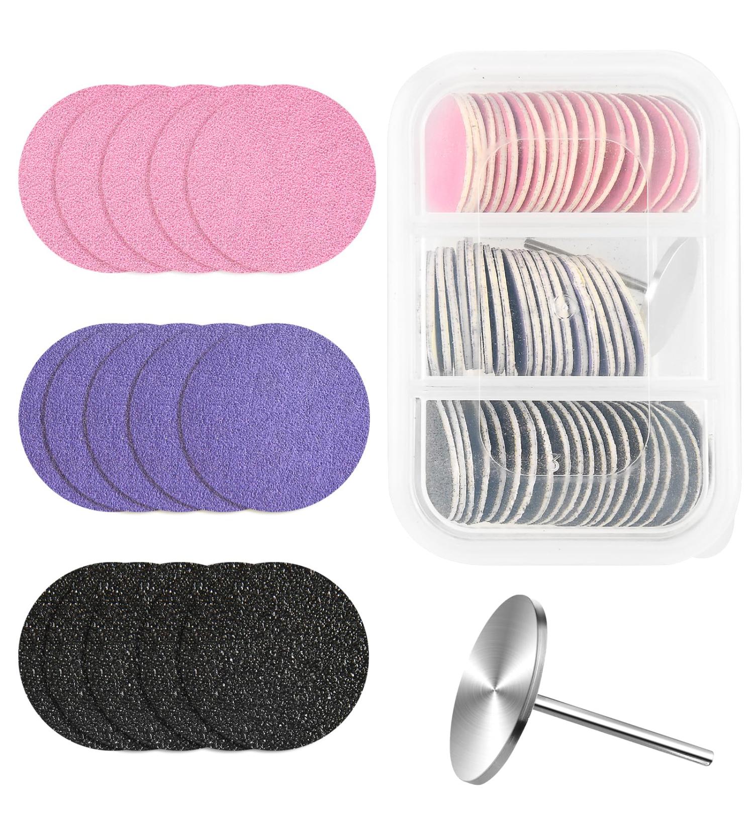 Tiesome 61-Piece Grinding Disc Pedicure Set | 25mm Feet Grinder Sanding Wheels | Replace Grinding Paper for Hard Skin & Cracked Heels - Buy Online on GoSupps.com