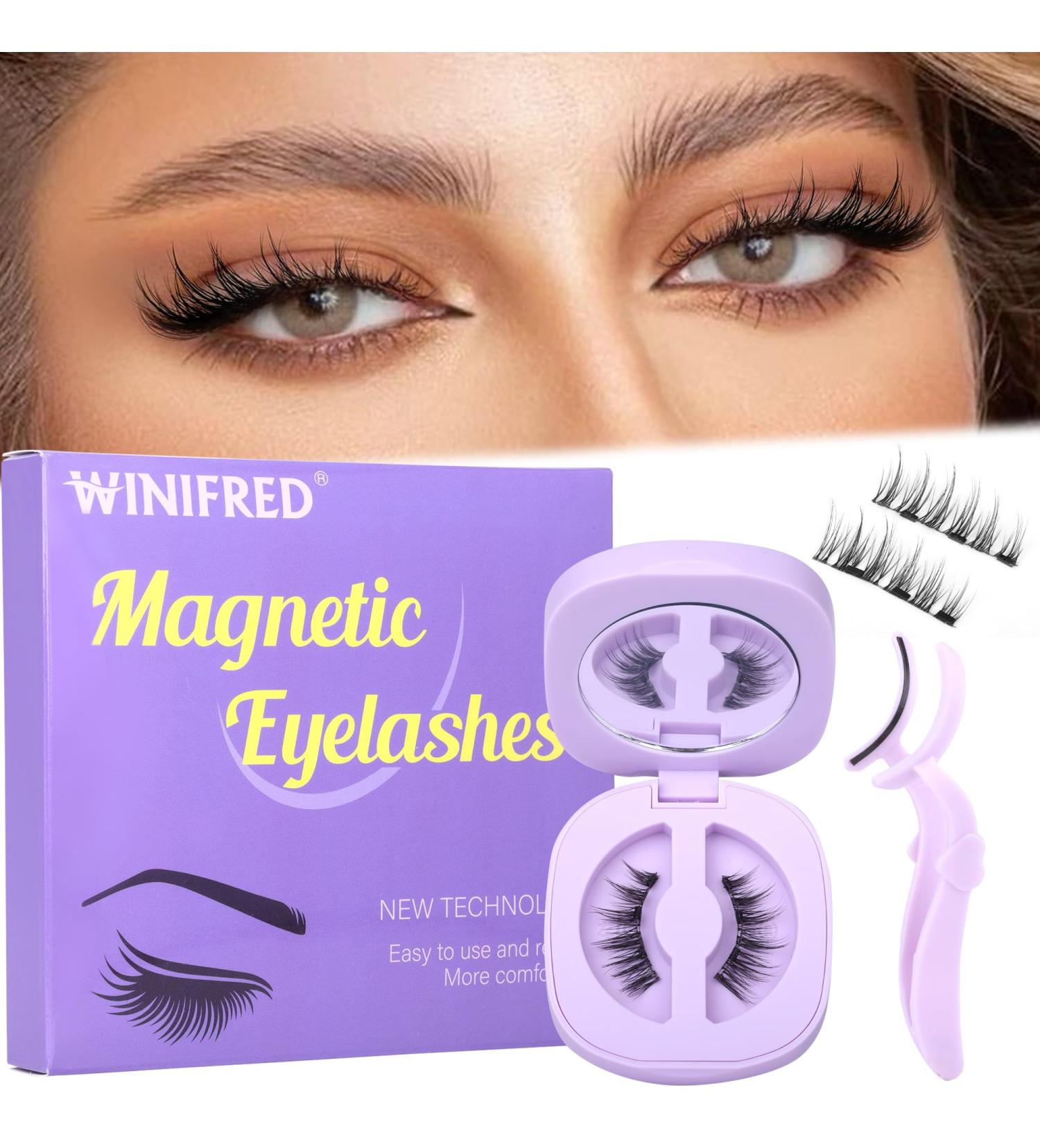 Magnetic Eyelashes Half Manga | Winifred M1 - No Glue Natural Look Reusable with Applicator - Buy Online on GoSupps.com
