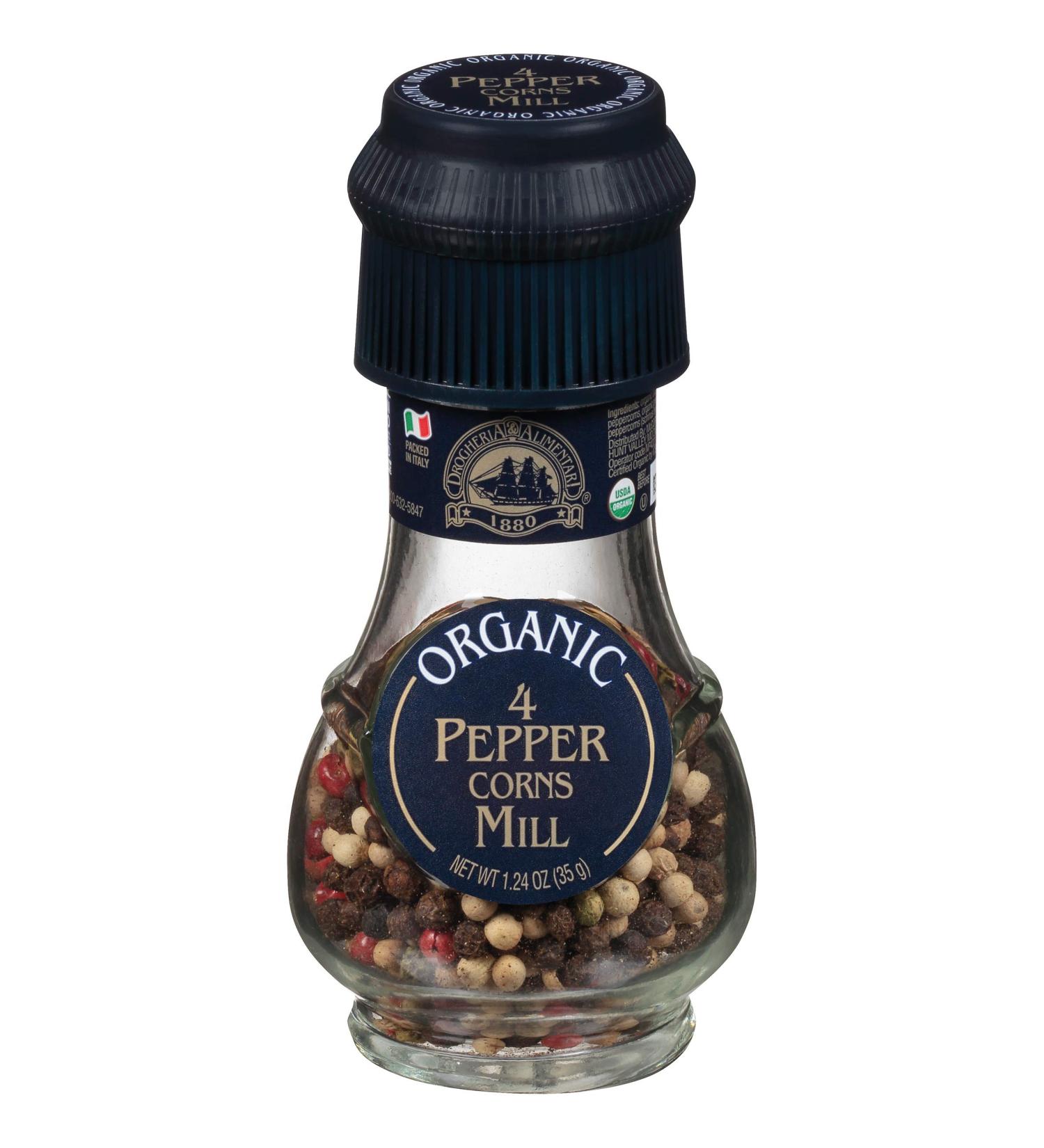 Buy Drogheria & Alimentari Organic 4 Peppercorns Mill 1.24 oz | Premium Seasoning - Buy Online on GoSupps.com