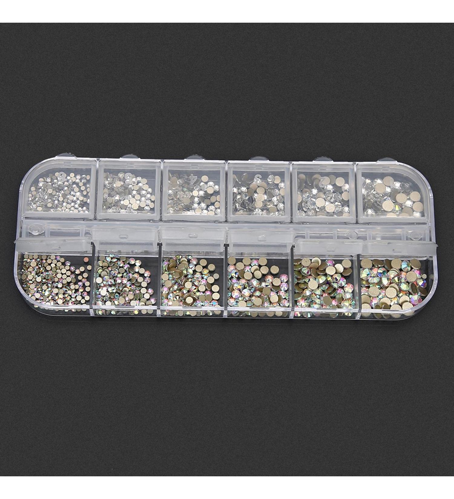 Colorful 12 Styles Nail Rhinestones Decoration Manicure Nail Art Tool Nail Salons Nail Art Decoration Nail Art Learners Nail Art Accessory(Rhinestone 1#) - Buy Online on GoSupps.com