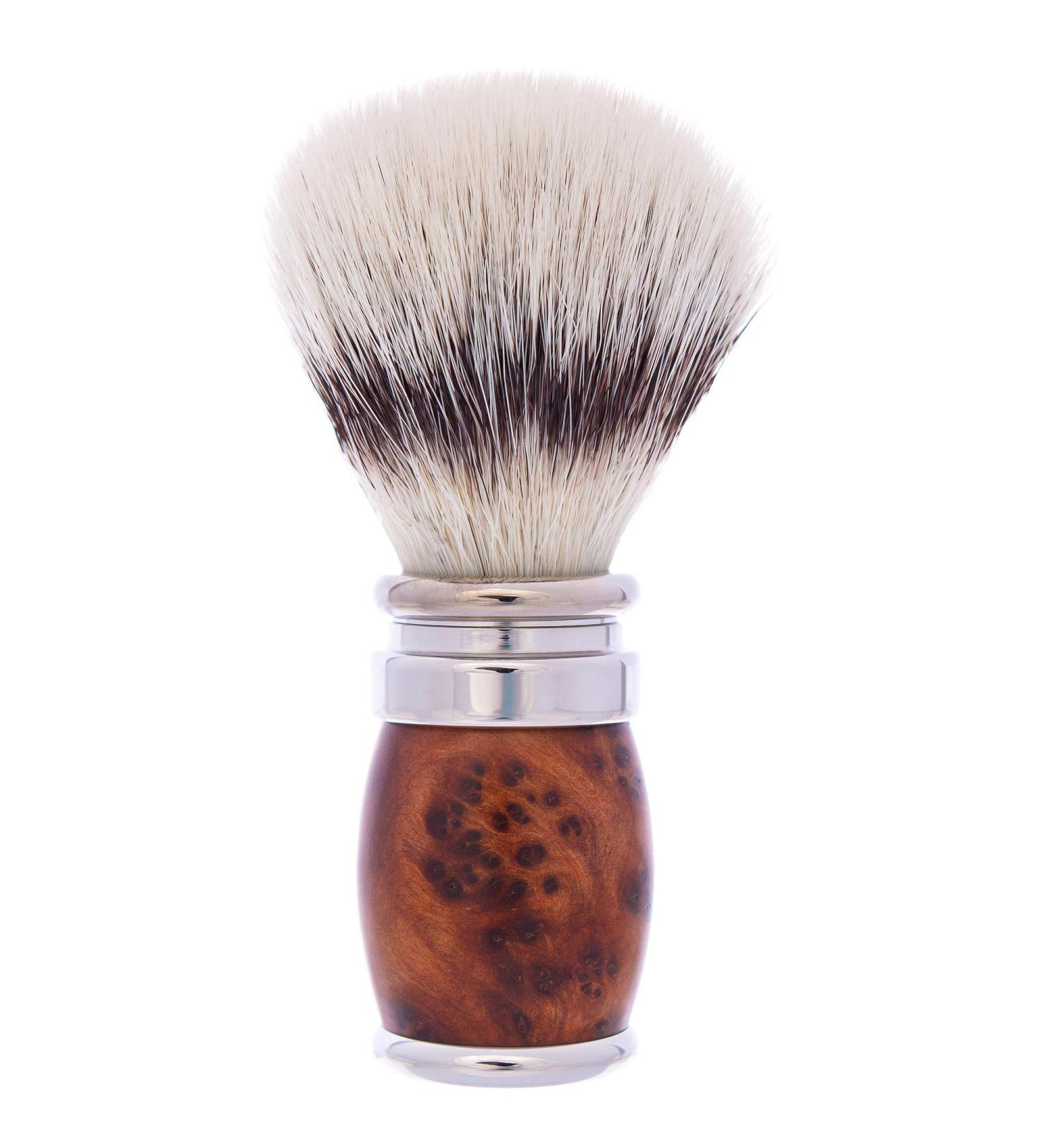 Plisson Thuya & Palladium Magnifying Brush - Premium White Fibre for Expert Grooming | International Shipping Available - Buy Online on GoSupps.com