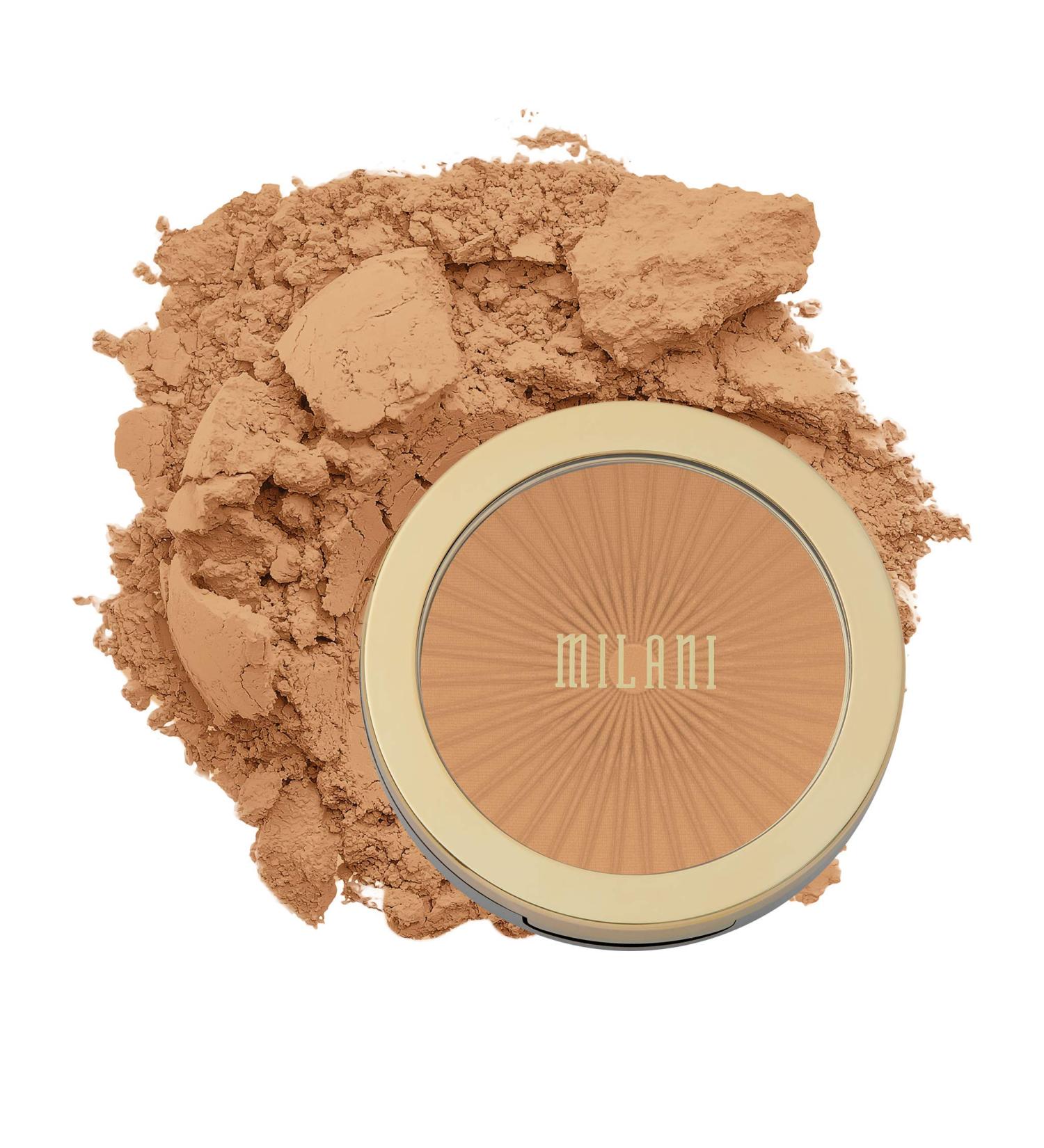 Milani Silky Matte Bronzing Powder - Sun Light (0.34 oz) | Vegan & Cruelty-Free Bronzer for Face Contouring - Matte Finish - Buy Online on GoSupps.com