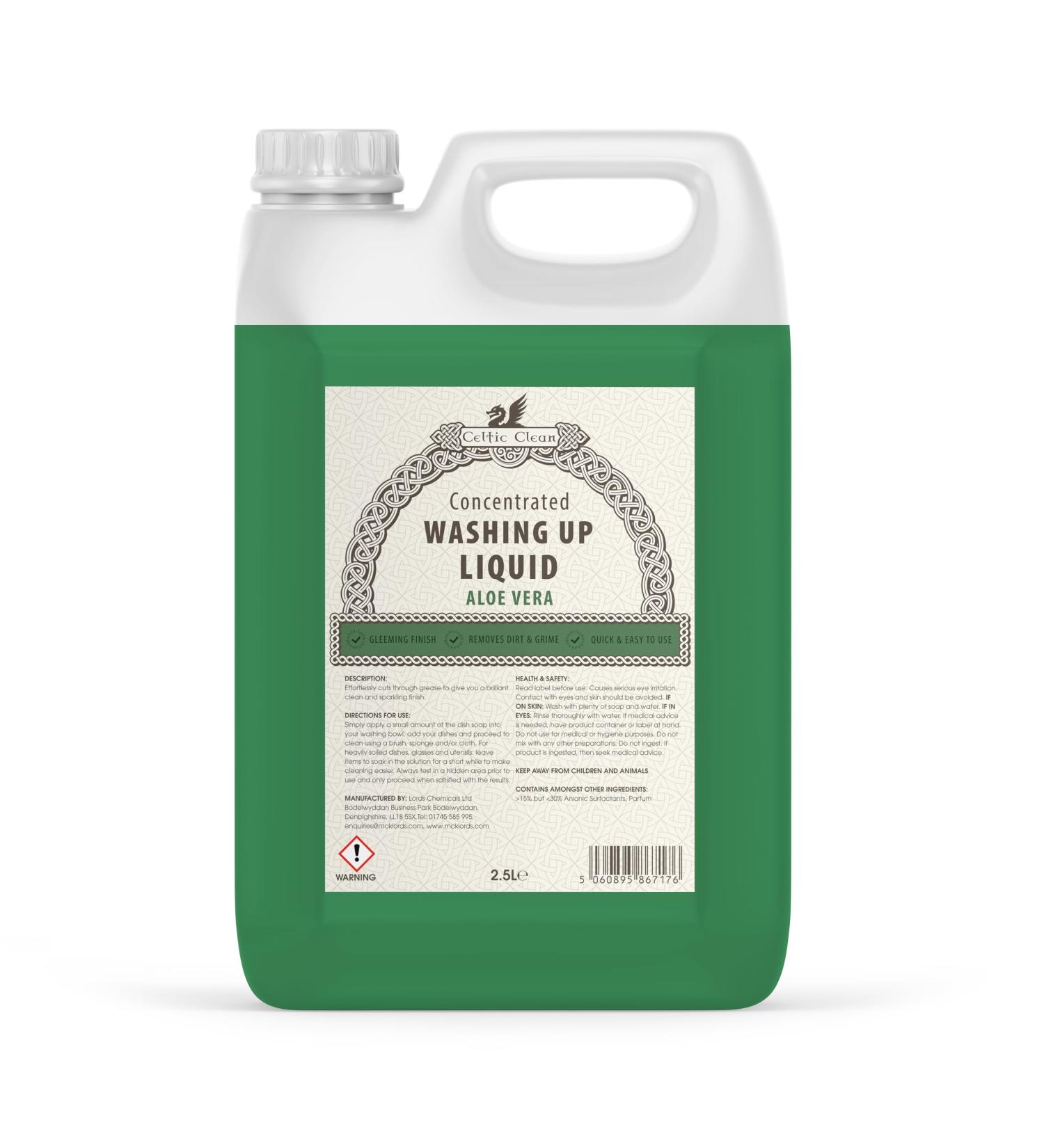 Aloe Vera Washing Up Liquid 2.5 Litre | Eco-Friendly Dish Soap for International Shipping - Buy Online on GoSupps.com