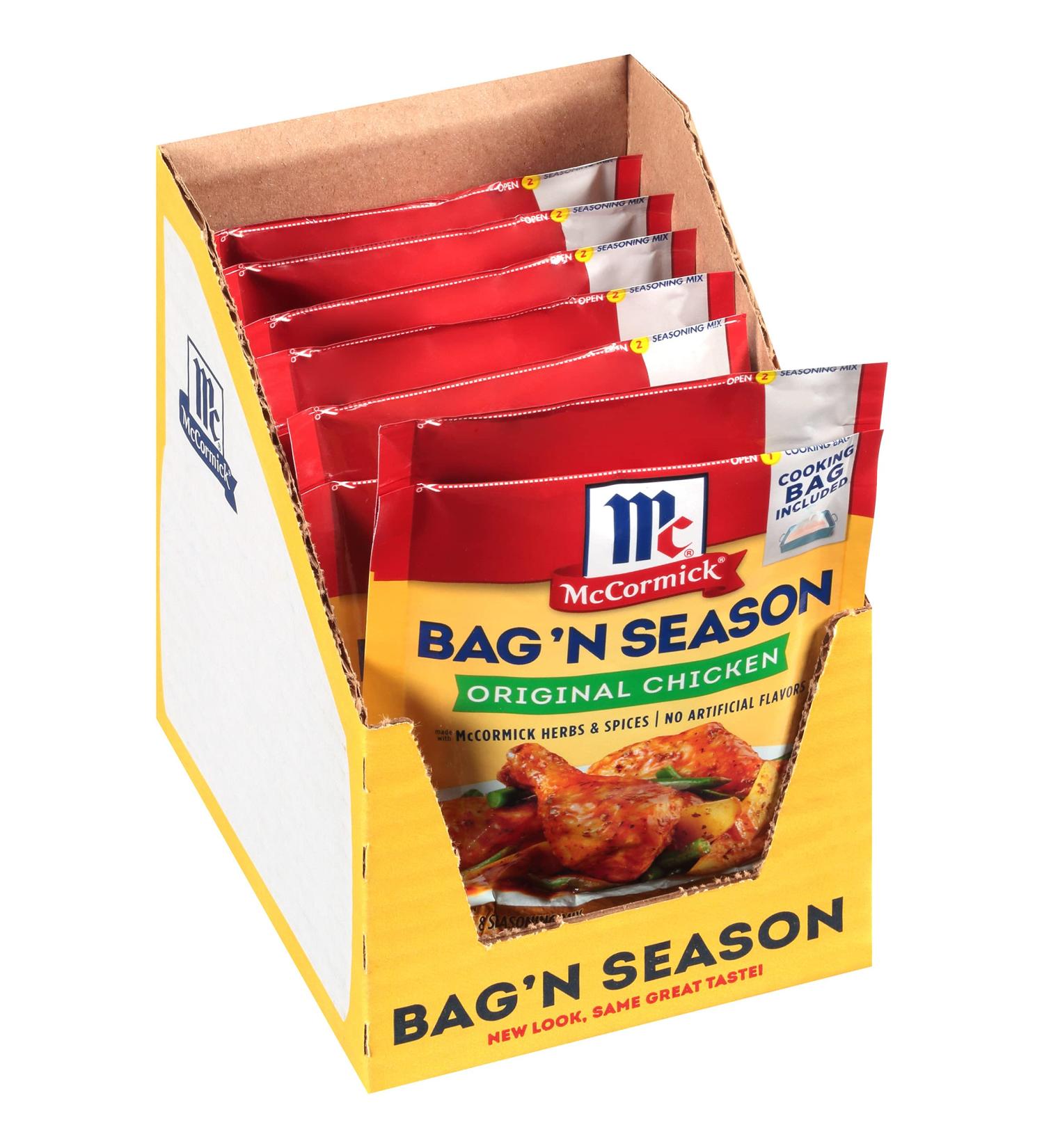 McCormick Bag 'n Season Original Chicken Cooking Bag & Seasoning Mix 1.25 oz - (Pack of 6) - Buy Online on GoSupps.com