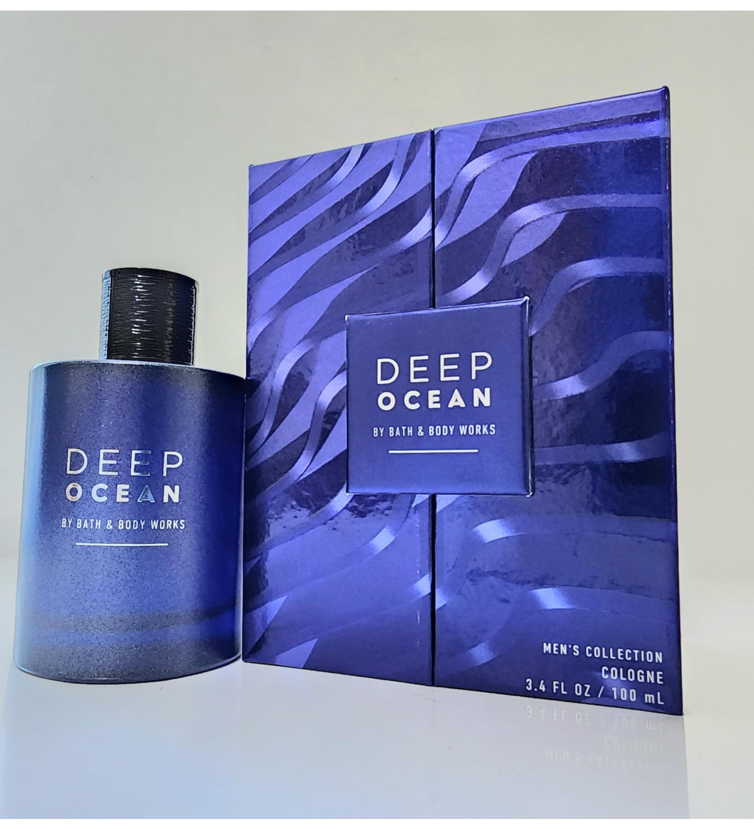 Deep Ocean Cologne 3.4 FL OZ/100mL Men's Collection by Bath and Body Fragrance notes of Sea Salt Air Oakmoss and Cedar Leaf - Buy Online on GoSupps.com