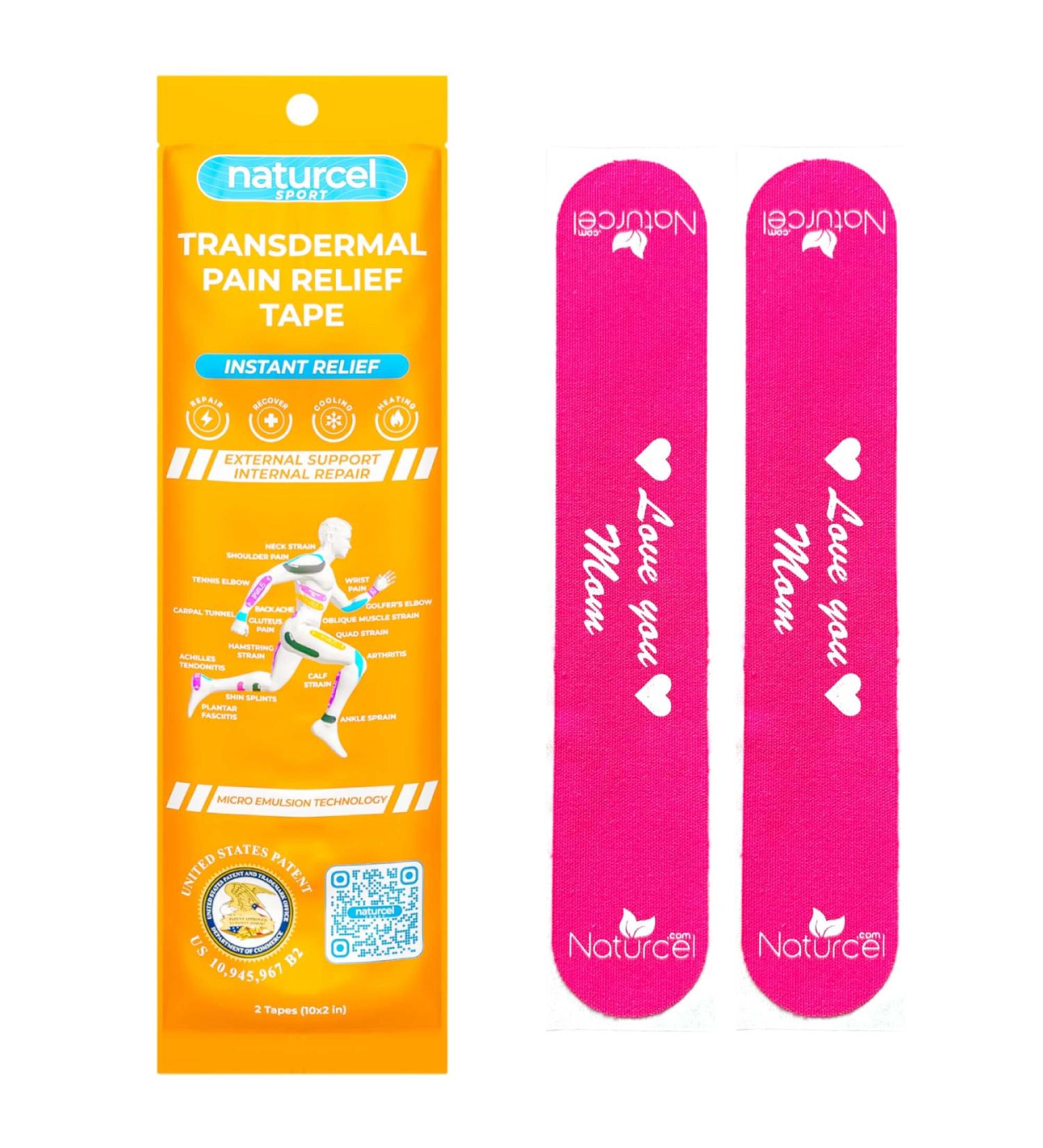 Buy Sport Transdermal Pain Relief Kinesiology Tape - Sore Joints & Muscles Water Resistant (Pink 1 Pack) - Fast International Shipping - Buy Online on GoSupps.com