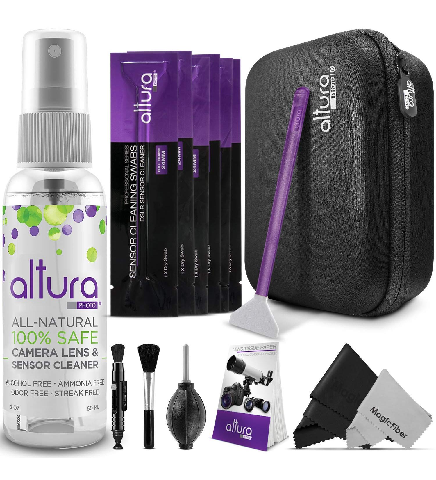 Altura Photo Full Frame Sensor Cleaning Kit - Professional Camera Cleaning for FF DSLR & Mirrorless - Includes Swabs & Case - Lens Cleaner - Buy Online on GoSupps.com